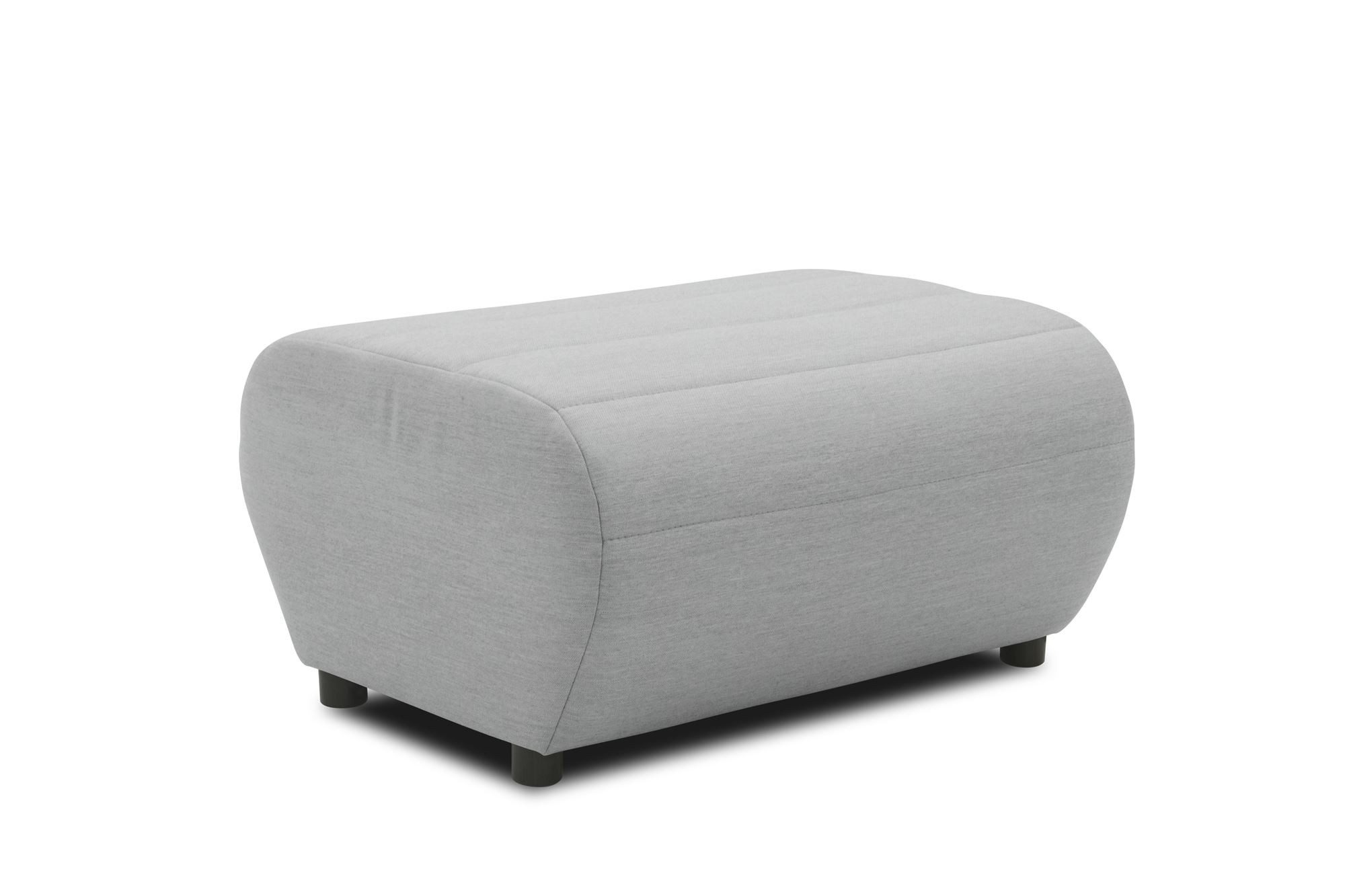 58 aufm Kessel Gartenlounge-Hocker Gartenlounge Hocker Boudicca 73x40x63 mit Outdoorbezug in silber (inkl. Versand, 1 St., Lieferung bis zur Haustür), Polster aus Quick-Dry Schaum mit einem wasserbweisende Outdoorbezug