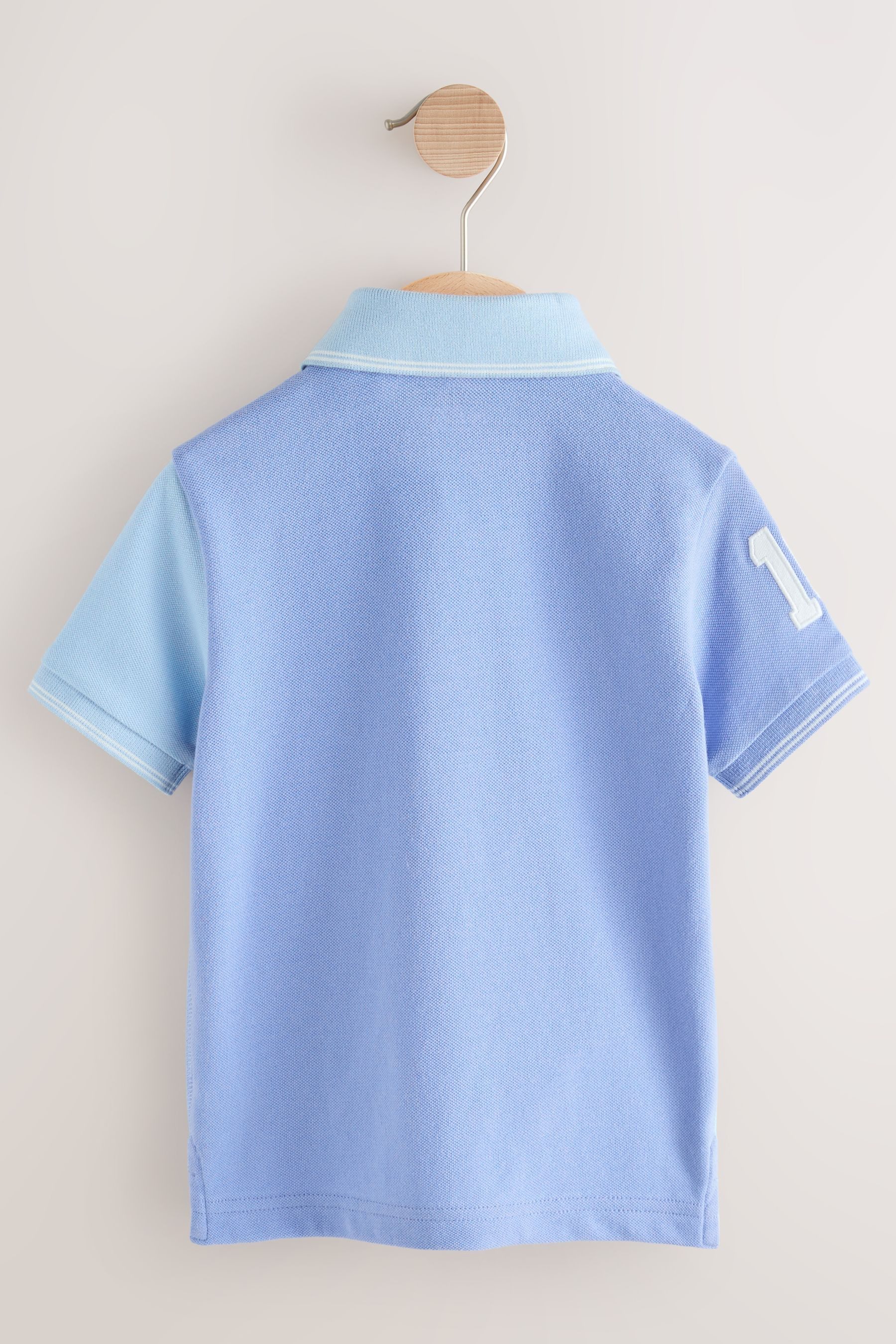 Next Poloshirt Kurzärmeliges Polo-Shirt mit Blockfarben (1-tlg)