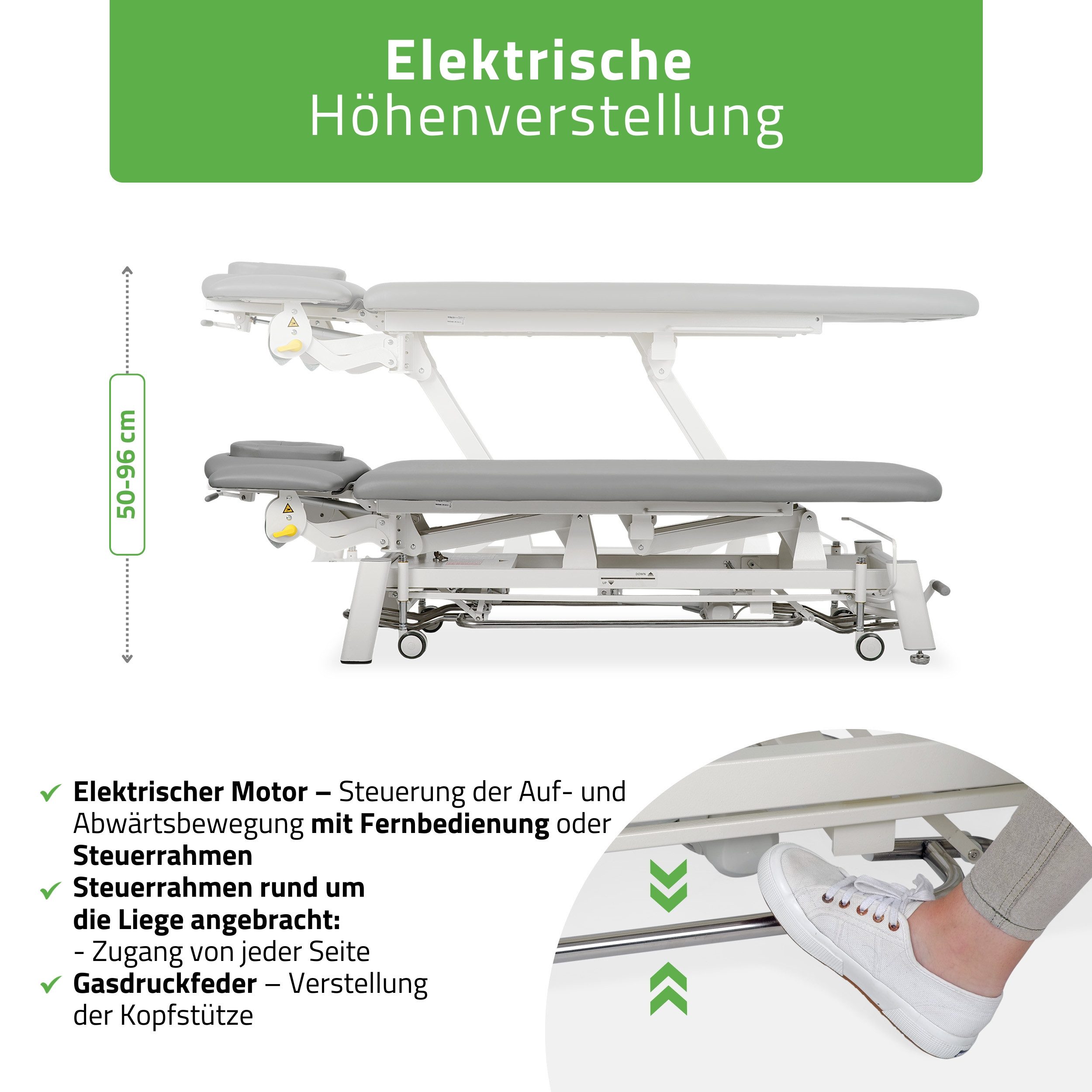 Habys Massageliege Proxima V4 Ergo Elektrische Behandlungsliege Therapieliege