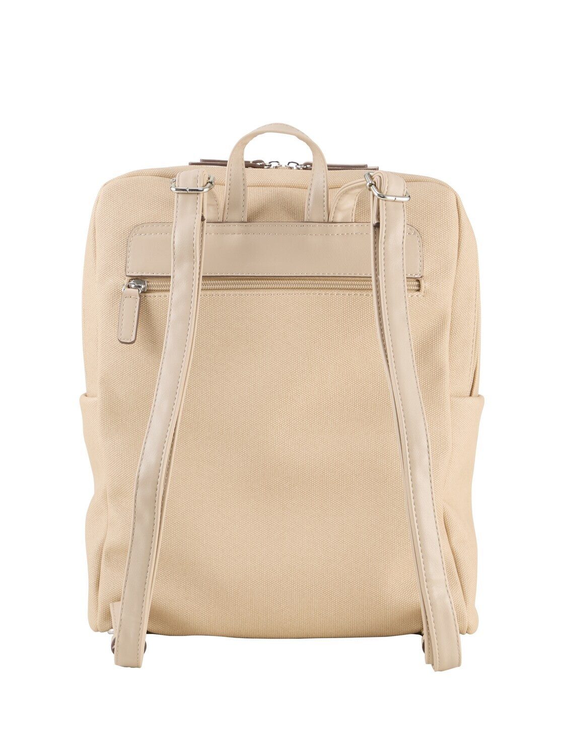 TOM TAILOR Rucksack Bags, TTROSA M Rucksack in Canvas-Optik mit Logoprägung