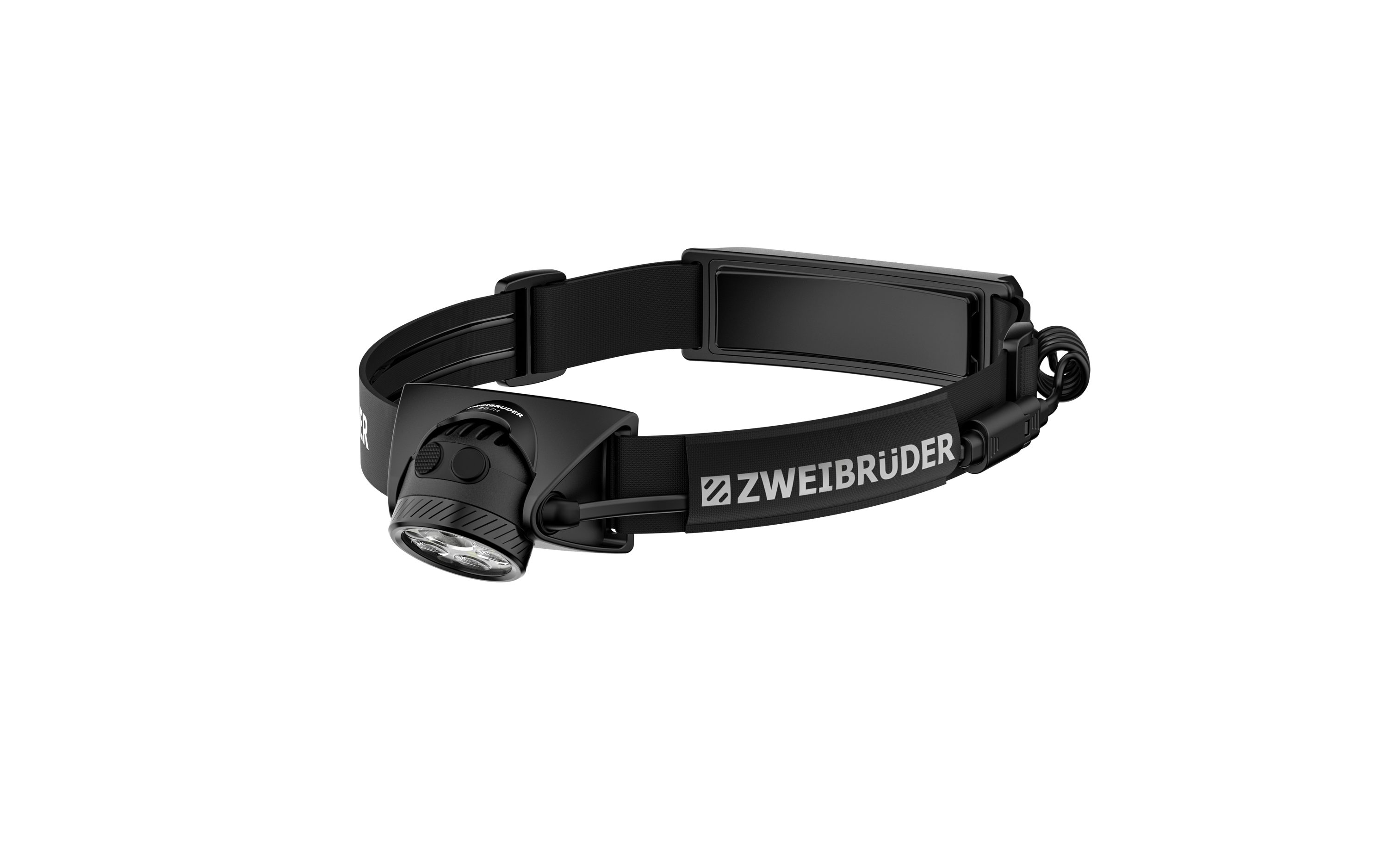 Zweibrüder LED Stirnlampe ZB7H, Focus-Function aufladbar / USB-C Aluminium Rotlicht + Rücklicht (rot)