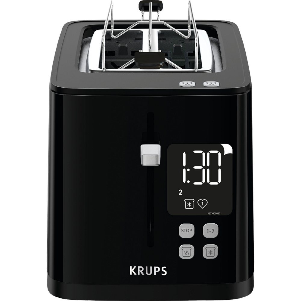 Krups Toaster KH6418 Smart Light - hochglanzschwarz - Toaster