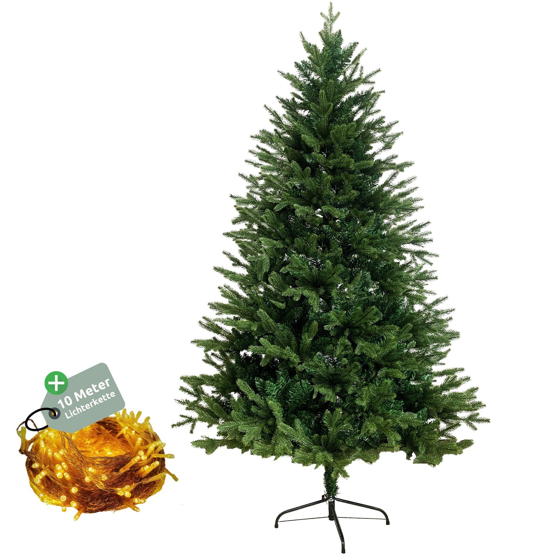 holz4home Künstlicher Weihnachtsbaum Künstlicher Weihnachtsbaum PE + PVC, 130 cm, 280 Spitzen