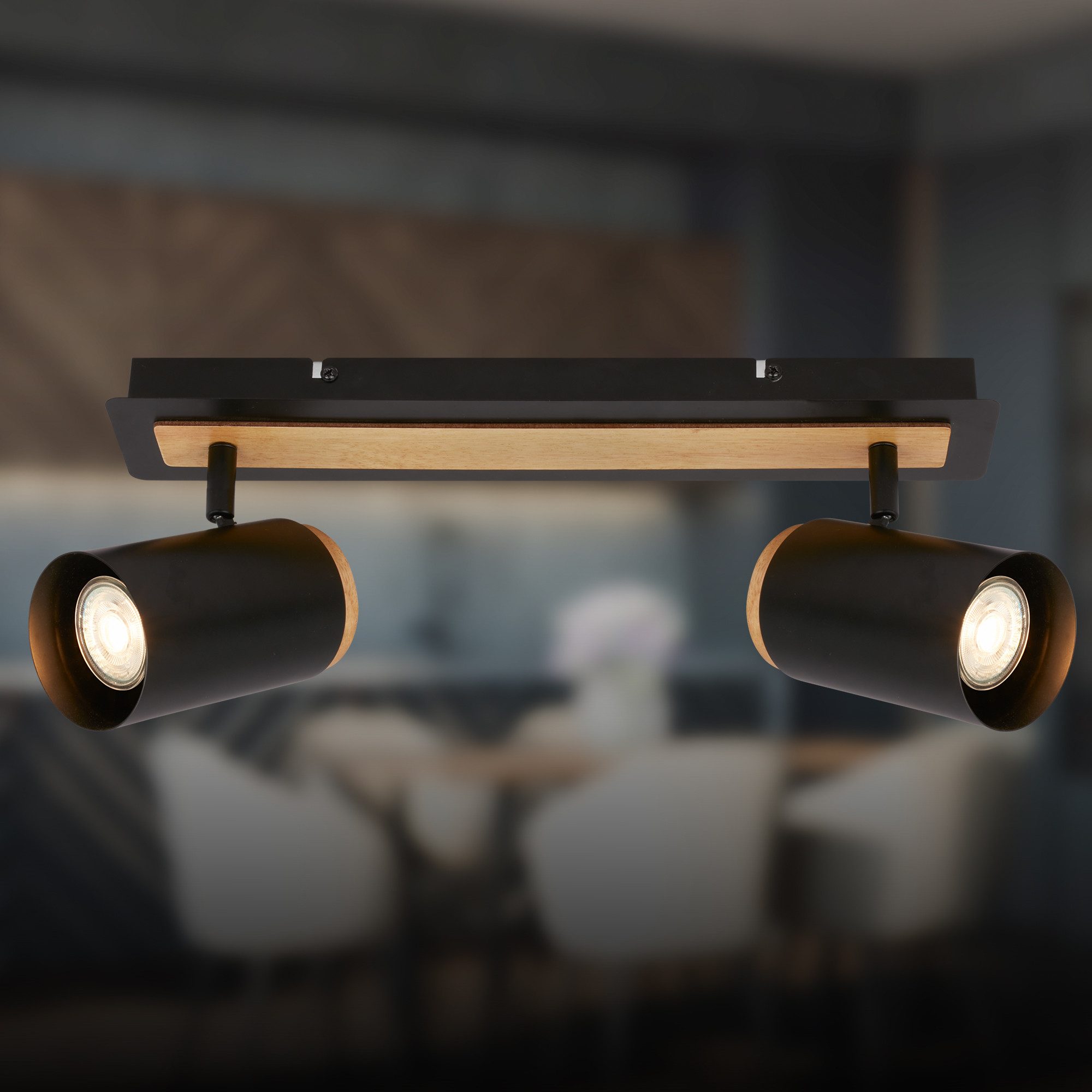 Briloner Leuchten LED Deckenspot Deckenlampe modern Spotleuchte LED schwenkbar, 2-flammig, ohne Leuchtmittel