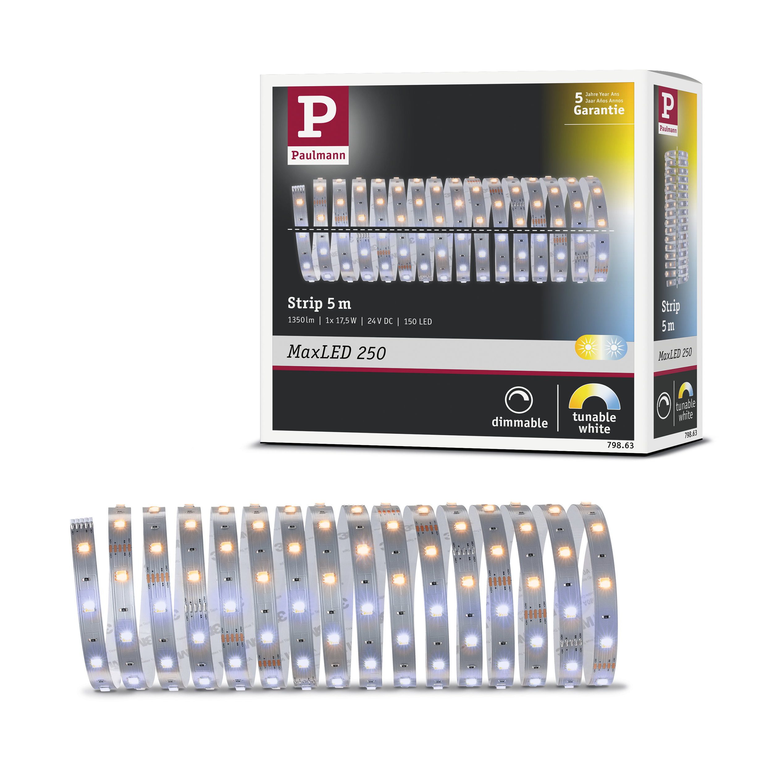 Paulmann LED Stripe MaxLED 250 LED Strip B Ware Erweiterung 5m Tunable White 17,5W 270lm/m