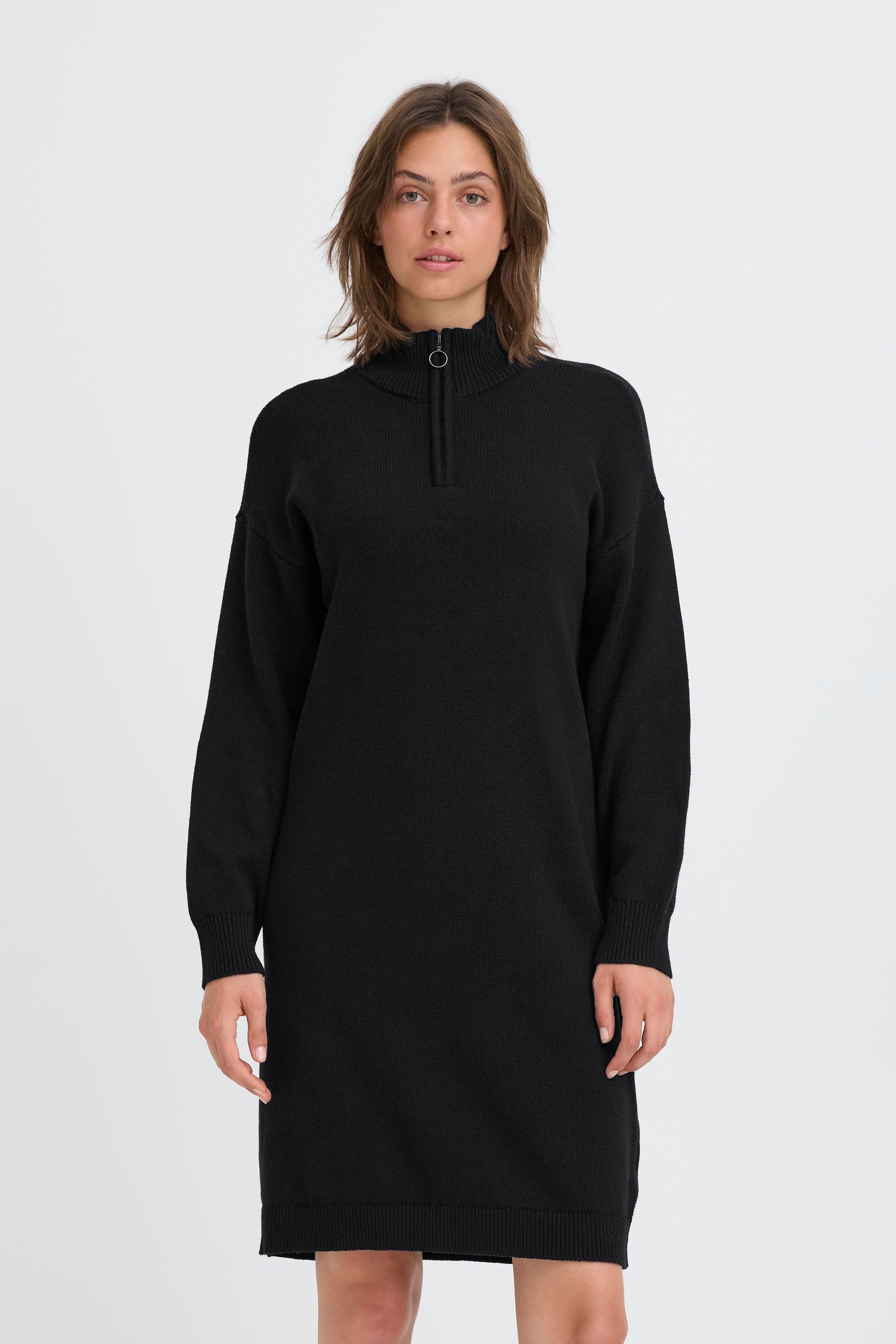 OXMO Strickkleid OXFSANVA DR 1 Modisches Troyer-Strickleid günstig online kaufen