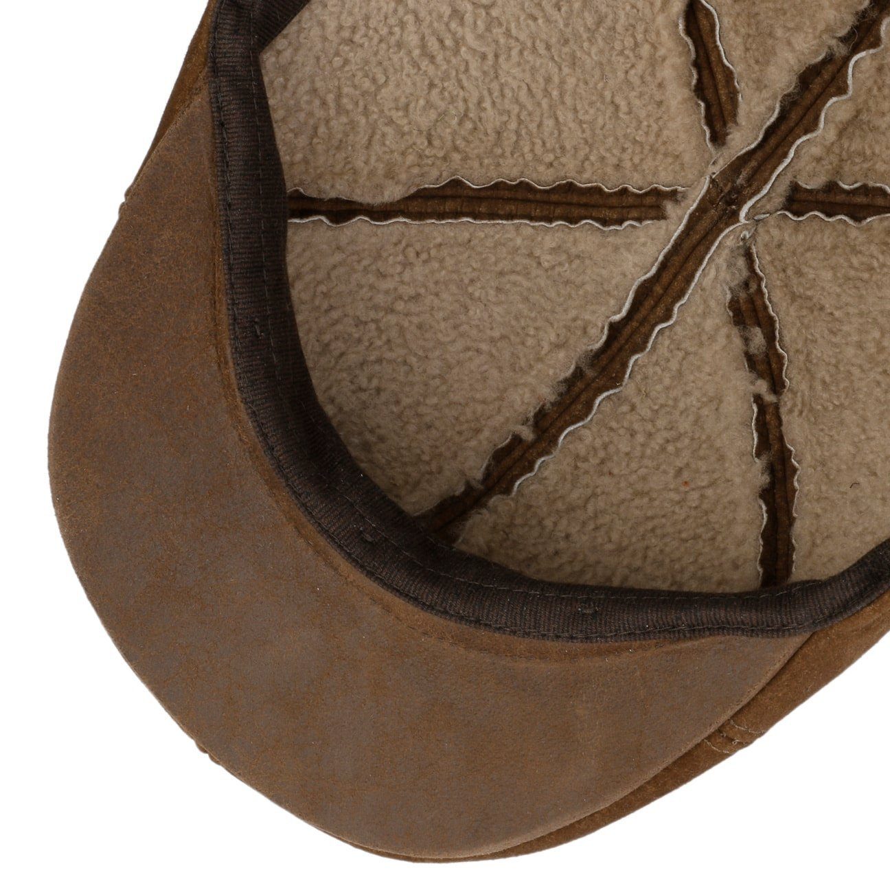 Stetson Flat Cap (1-St) Schirmmütze mit Schirm, Made in Germany