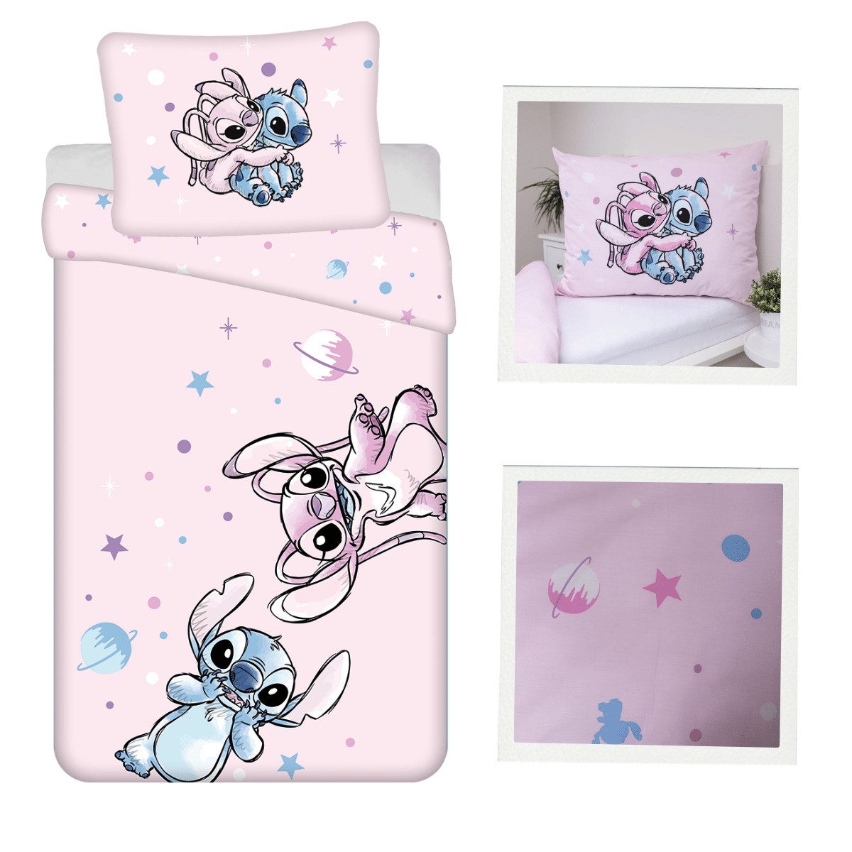Lilo & Stitch Bettwäsche Kinderbettwäsche Disney Lilo & Stitch Wende-Bettbe günstig online kaufen