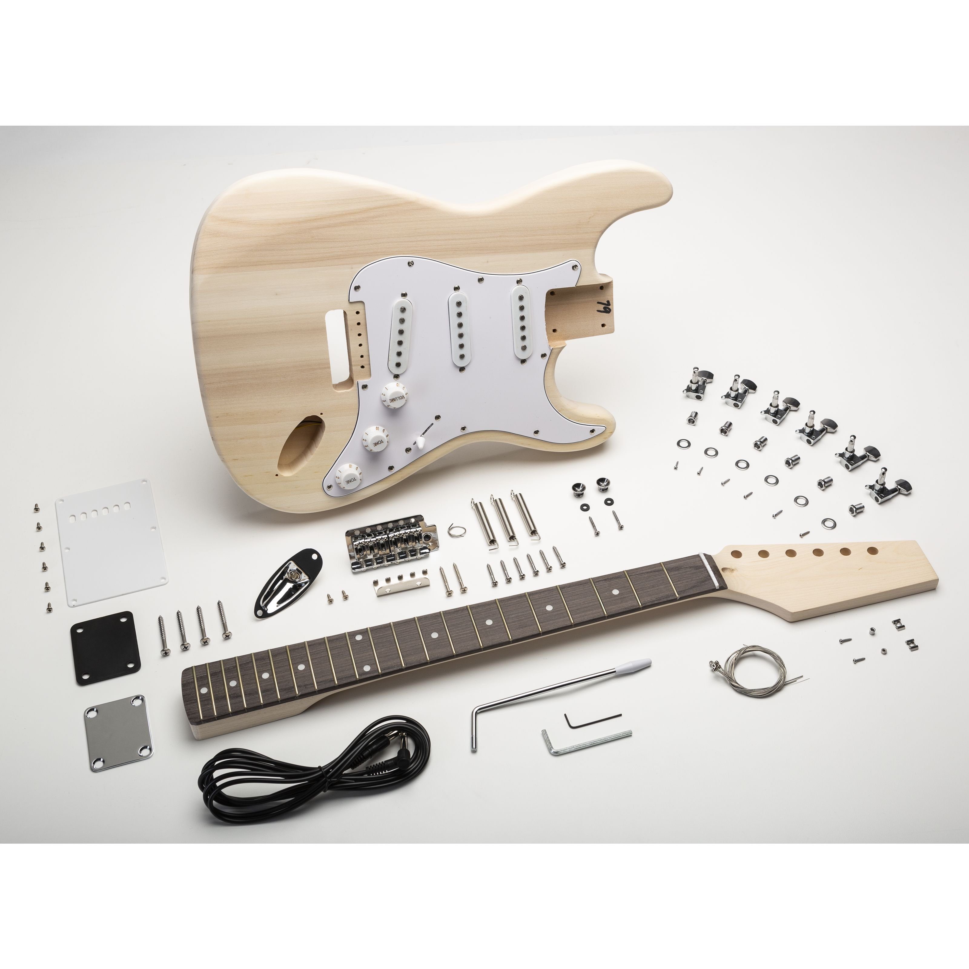 FAME E-Gitarre, E-Gitarren, ST-Modelle, DIY Bausatz ST-Style - E-Gitarre