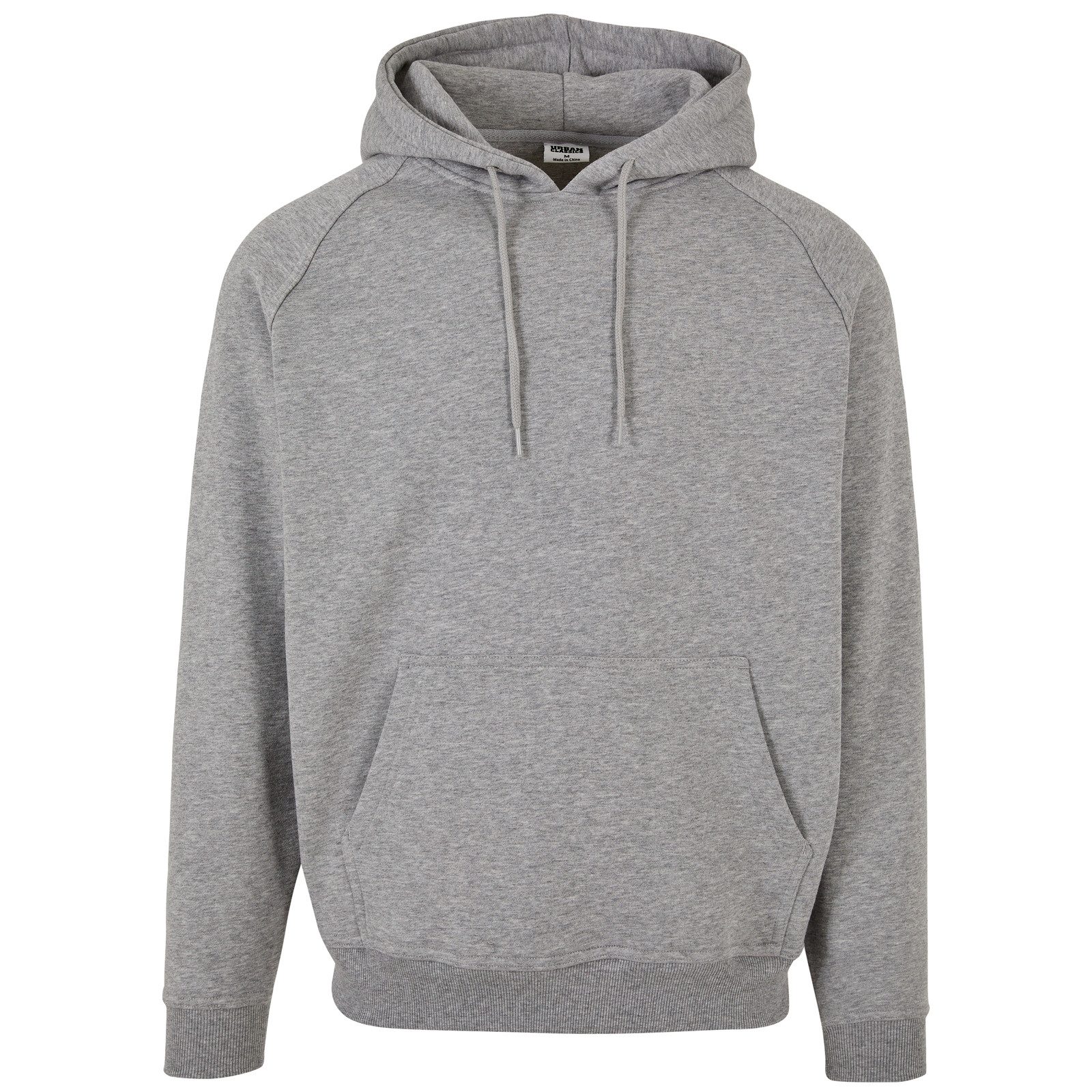 Urban Classics Plus Size Kapuzensweatshirt Kapuzen Sweatshirt Übergröße grau Urban Classics
