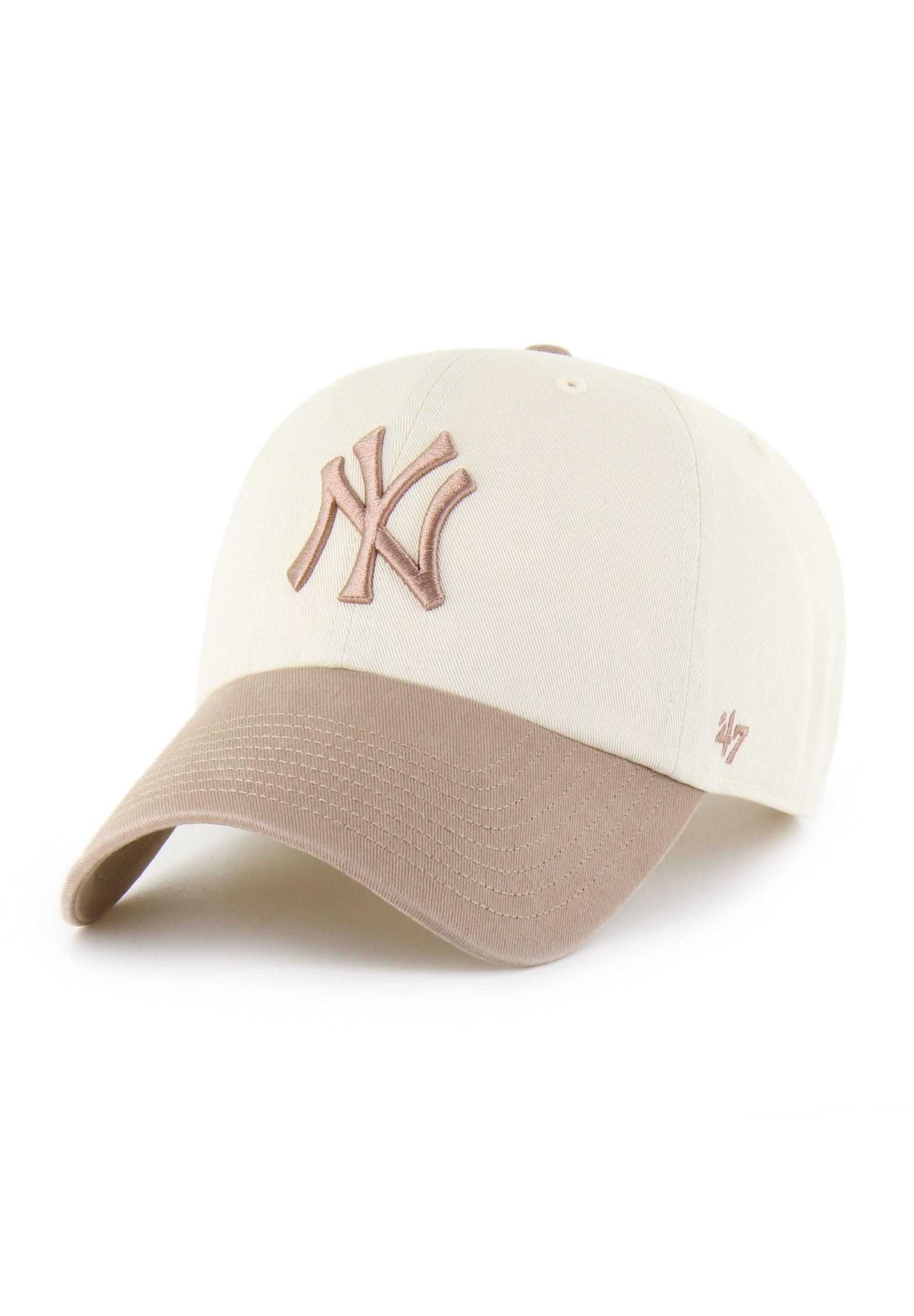 '47 Brand Baseball Cap New York Yankees '47 MLB Two Tone Clean Up Cap Beige Hellbraun (1-St)