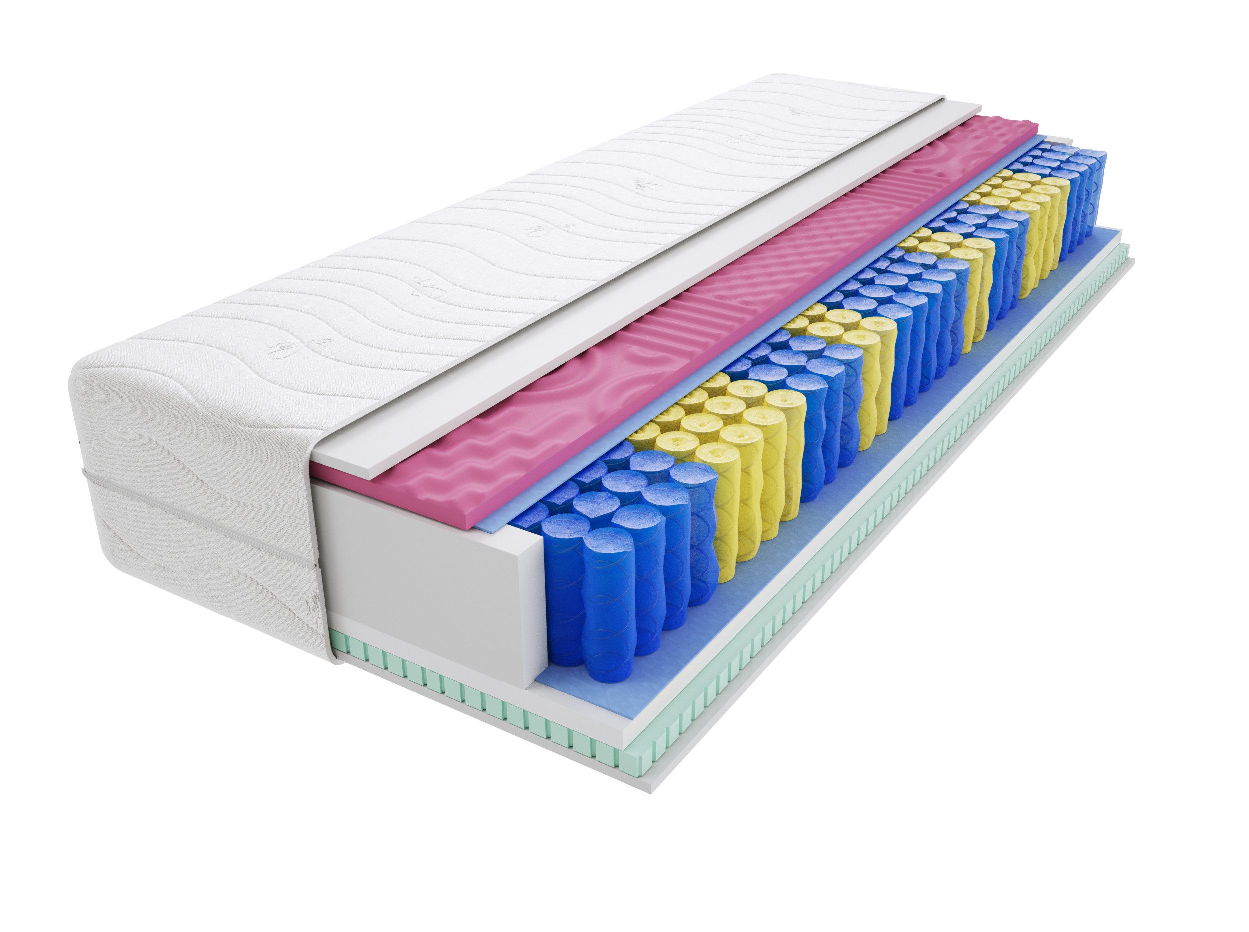 Taschenfederkernmatratze Matratzen, Taschenmatratzen Sedan Molet Max 120x120 cm - viele Größen, Godre, 25 cm hoch