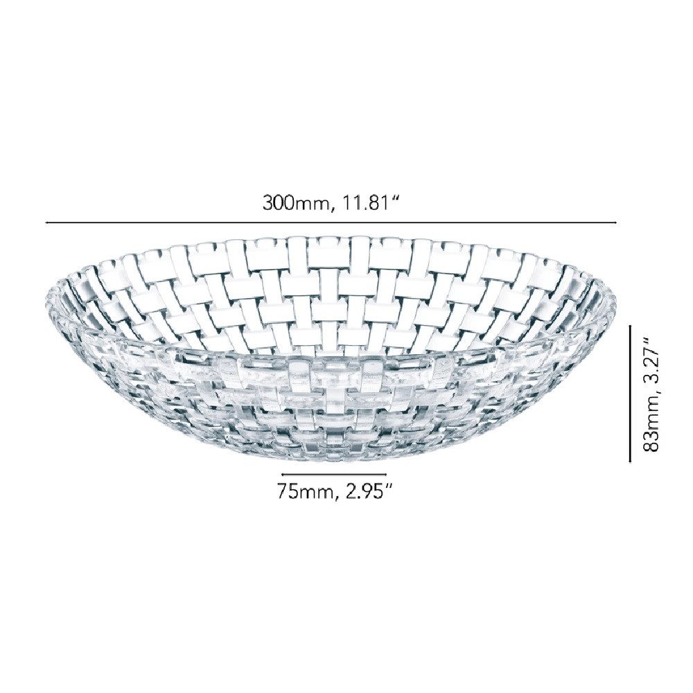 Nachtmann Schüssel Nachtmann Bossa Nova Schale rund 30 cm, Kristallglas, (Packung)