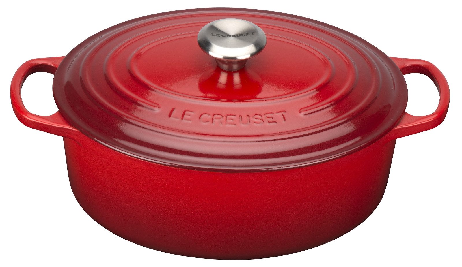 LE CREUSET Кастрюли жаровни Creuset Кастрюли жаровни Signature oval kirschrot 31 cm, Gusseisen