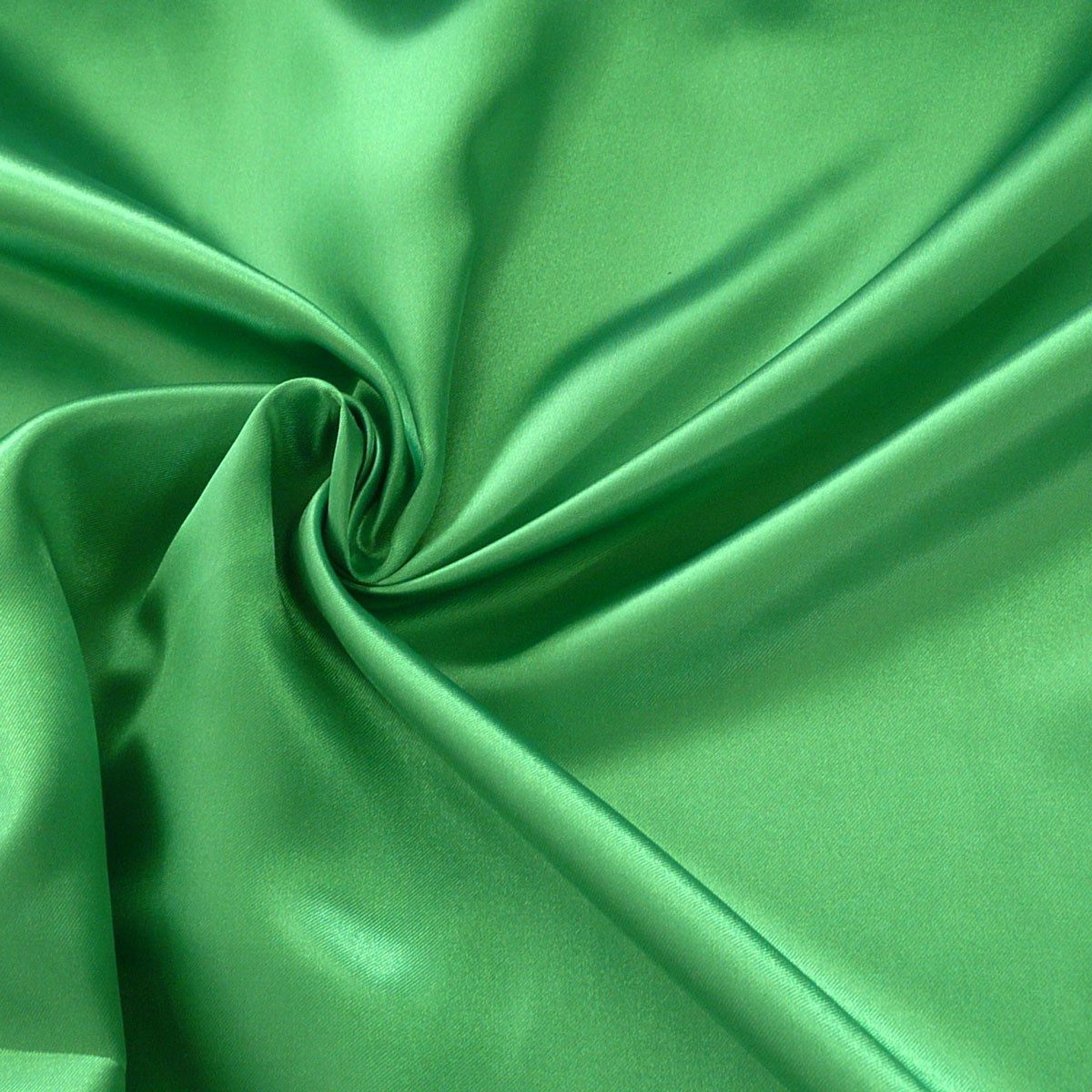 Stoff Kreativstoff Satinstoff einfarbig grasgrün 1,4m Breite