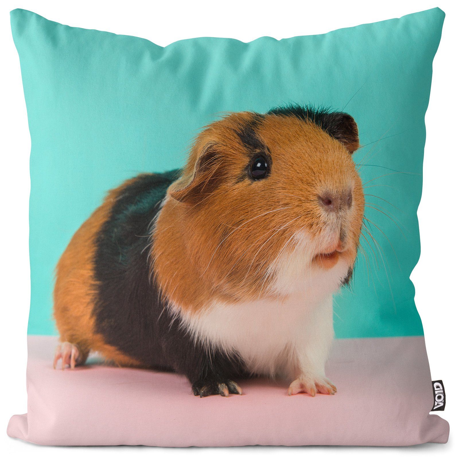 Kissenbezug, VOID (1 Stück), Haustier Meerschweinchen Hamster Tier Kissenbezug Meerschweinchen Maus rosa Zoo Sofa-Kissen