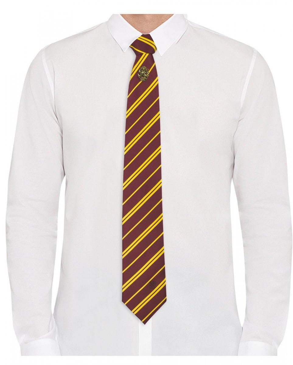 Horror-Shop Krawatte mit Harry Original Dekofigur Gryffindor Potter Metamorph Pin