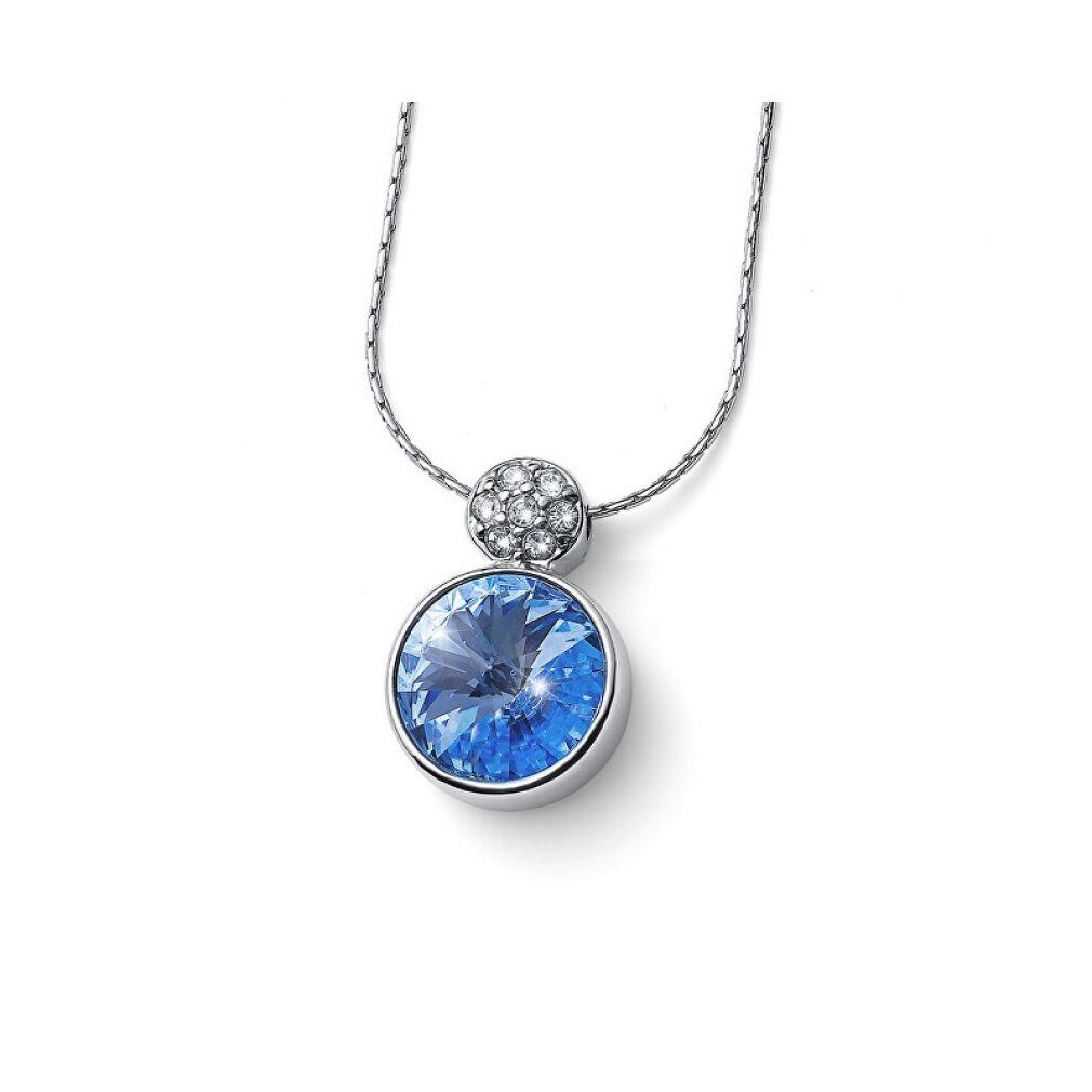 Oliver Weber Kette mit Einhänger Dazzling necklace with blue crystal Wake 12267 211