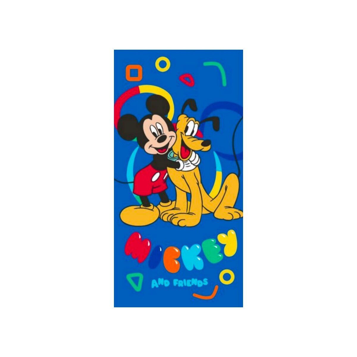 Disney Badetücher Mickey & Pluto Joy Strandtuch 70x140, 100% Polyester (1-St)