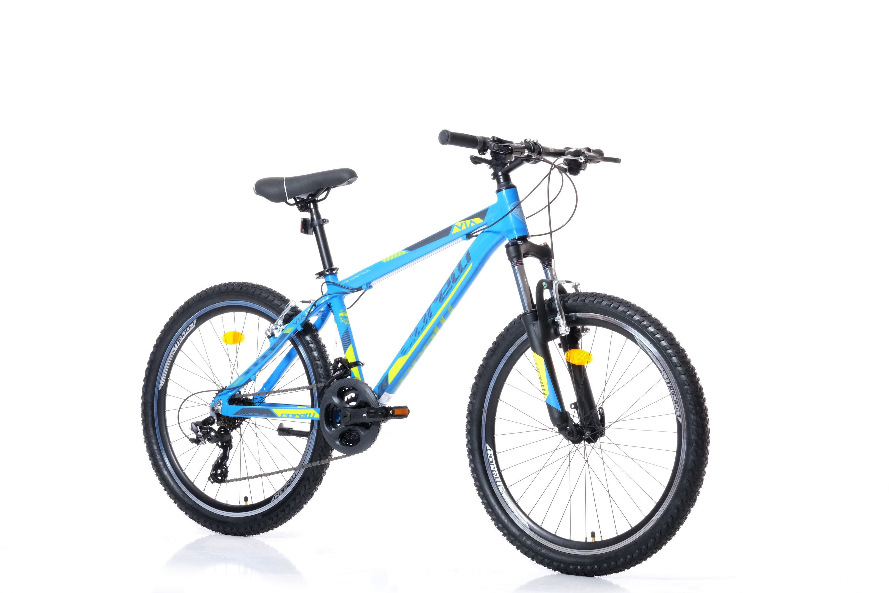 Jugendfahrrad 24 Zoll Mountainbike Fahrrad Alu Rad 24" MTB Federung 21Gang Hardtail