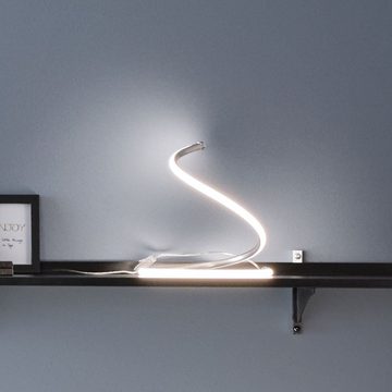 WOFI LED Tischleuchte, LED-Leuchtmittel fest verbaut, Warmweiß, LED Nacht Schreib Tisch Leuchte Schlaf Zimmer