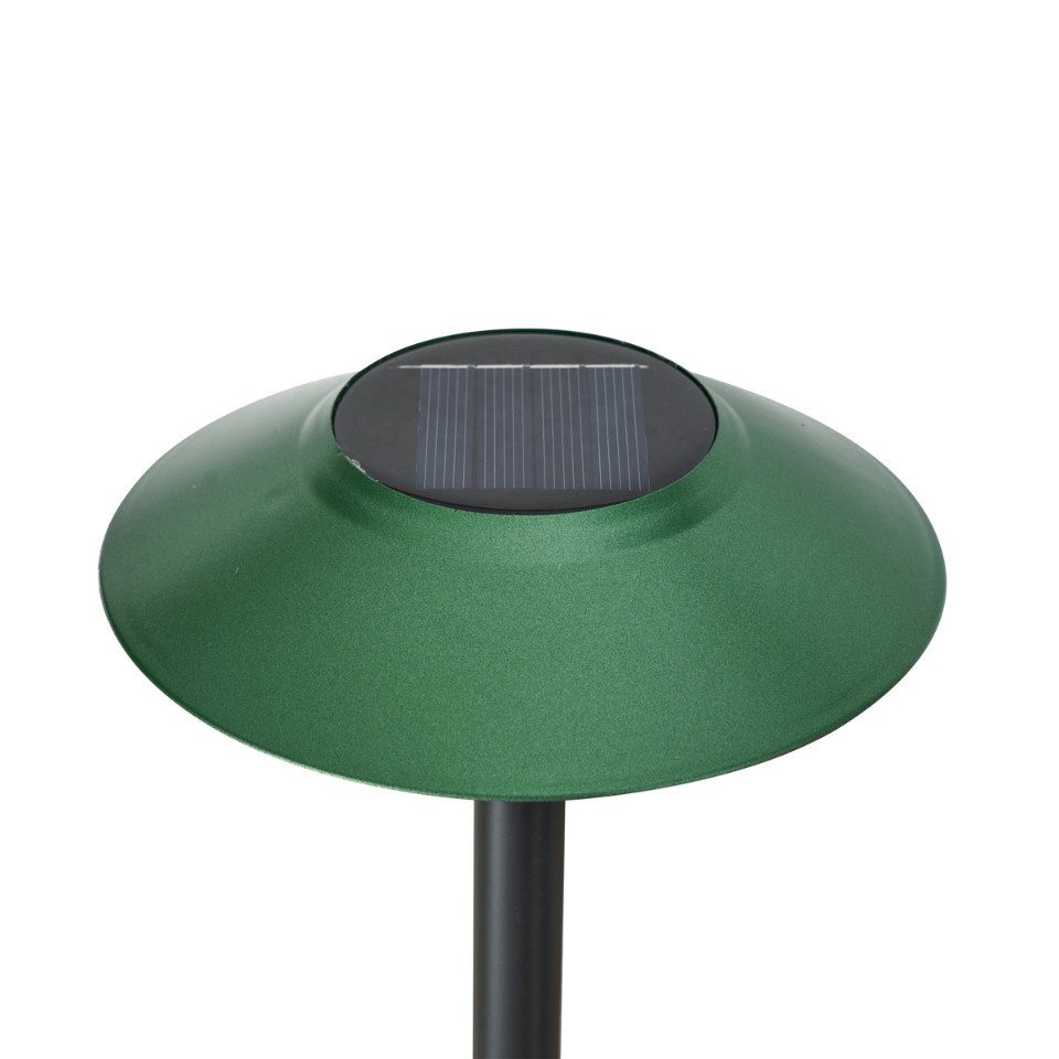 Qazqa LED Solarleuchte Mushroom, LED fest integriert, Extra-Warmweiß, QAZQA Solar­leuchte, integrated, Grün, Kunststoff, Modern