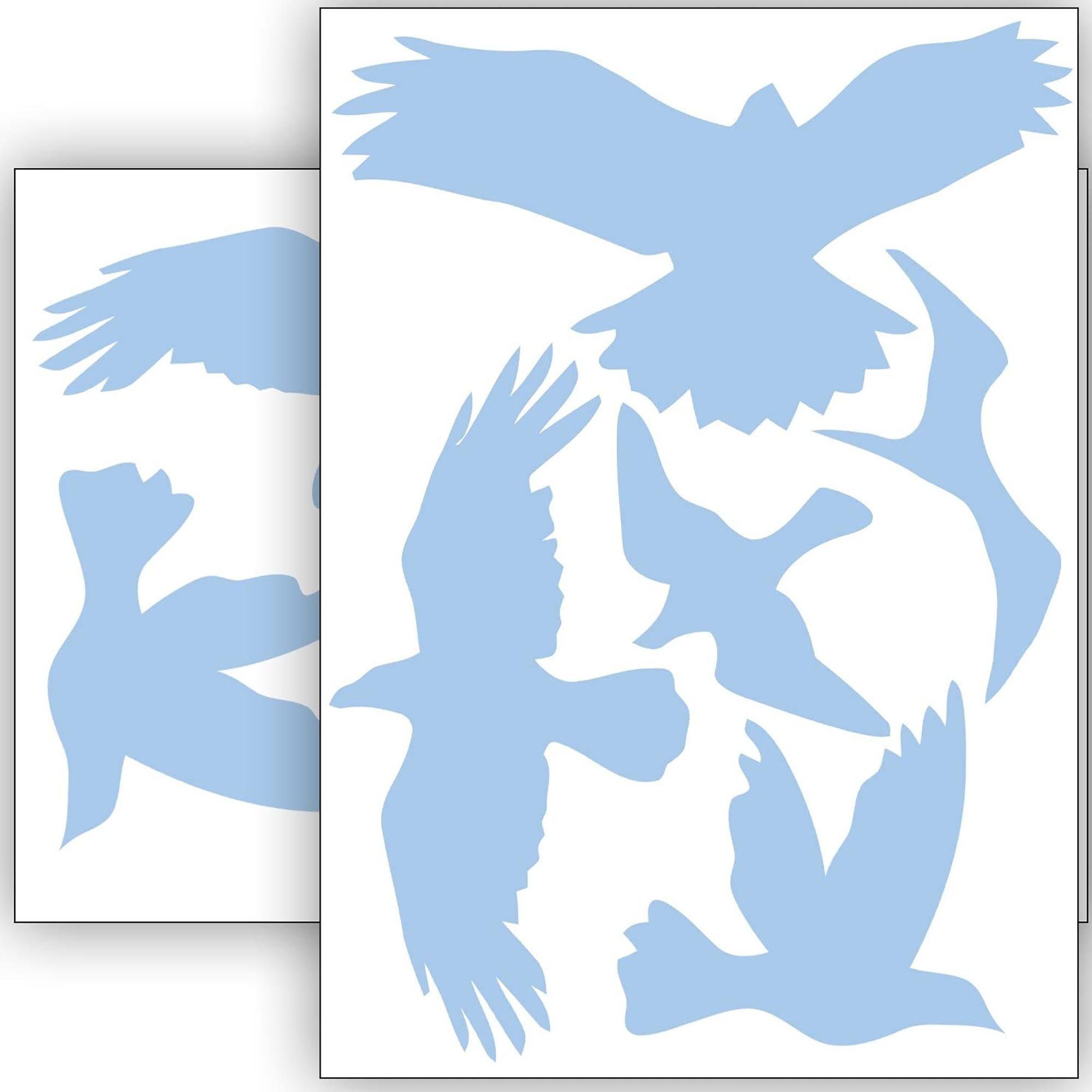 WANDKIND Наклейка Vogelschutz und Fensterschutz - 10 Sticker - Schutz vor Vogelschlag, Selbstklebend