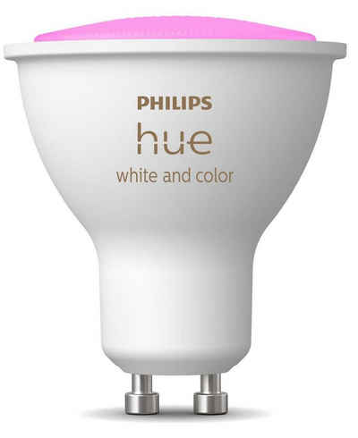 Philips Hue »White & Col. Amb. GU10 Einzelpack 230lm!« LED-Leuchtmittel, GU10, 1 St., Warmweiß, Farbwechsler