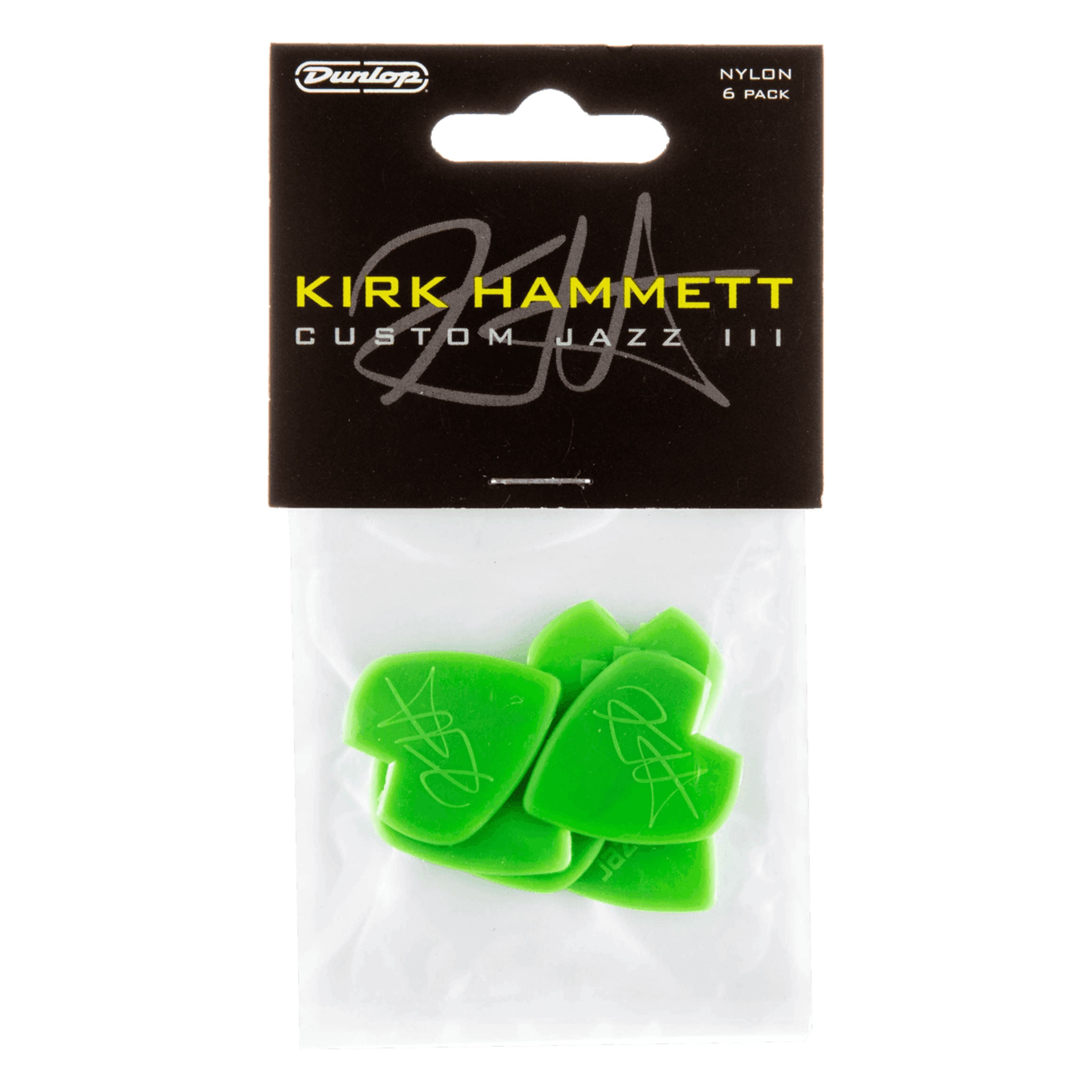 Dunlop Plektrum, 47PKH3N Kirk Hammett Custom Jazz III Picks - Plektren Set
