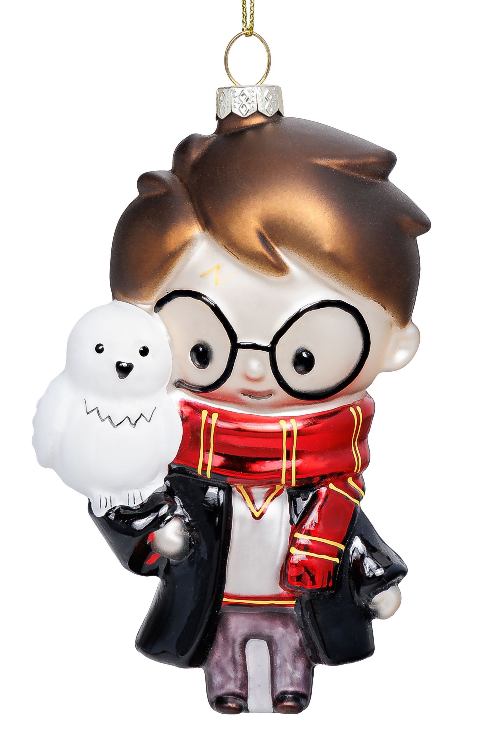 SIKORA Weihnachtsbaumkugel Harry Potter Glas Weihnachtskugel Deko Christbaumschmuck - LI-BS010, Sikora x Sereno Kollektion - Magisches Geschenk für Buch & Film Fans