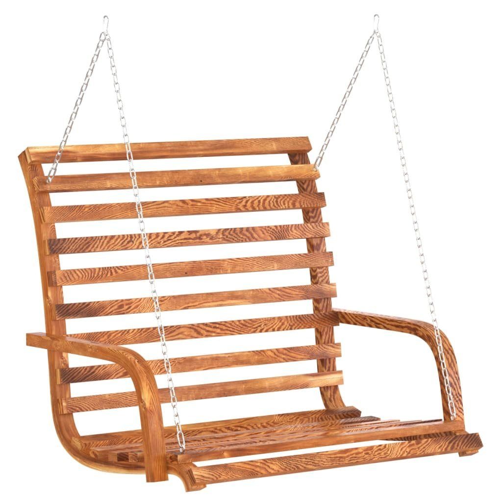 vidaXL Hollywoodschaukel Hollywoodschaukel Massivholz Fichte mit Teak-Finish