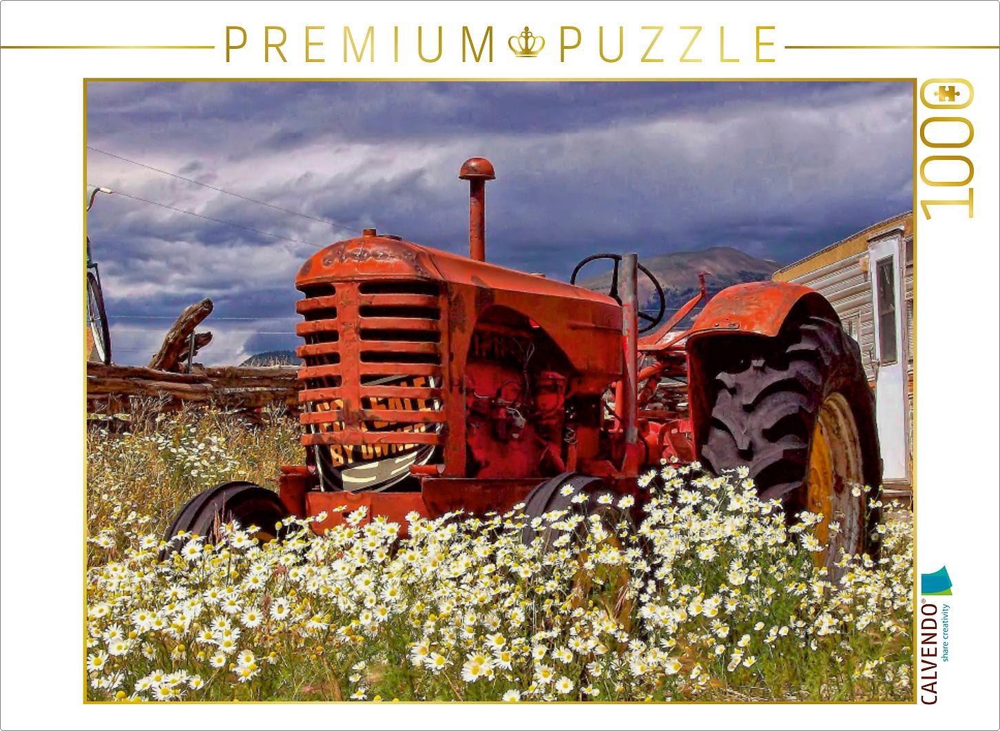CALVENDO Puzzle CALVENDO Puzzle Traktoren - game over 1000 Teile Lege-Größe  64 x 48 cm Foto-Puzzle Bild von Peter Roder, 1000 Puzzleteile
