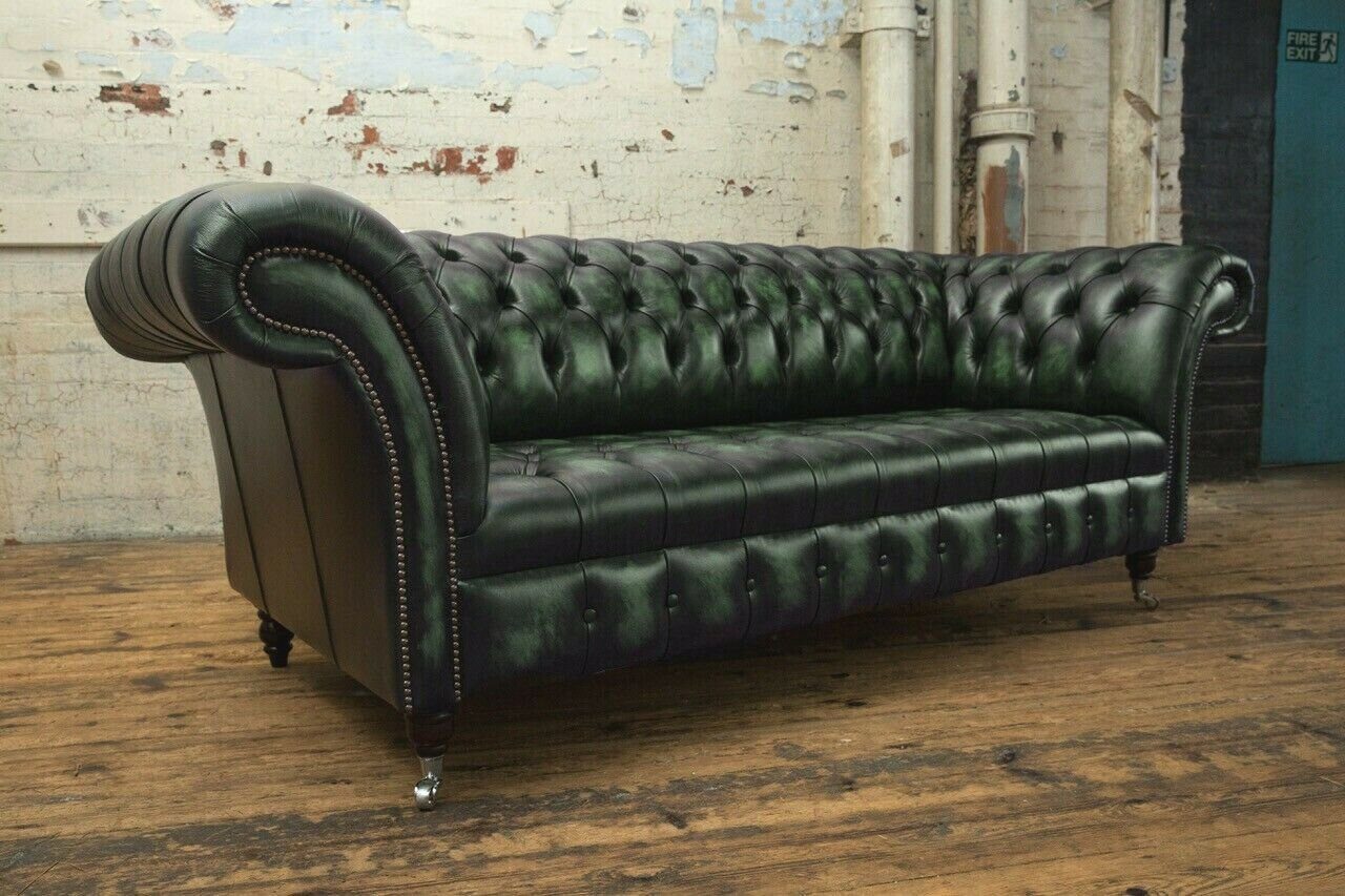 Sofa Couch Sofa JVmoebel 3 cm 225 Chesterfield-Sofa, Design Chesterfield Sitzer