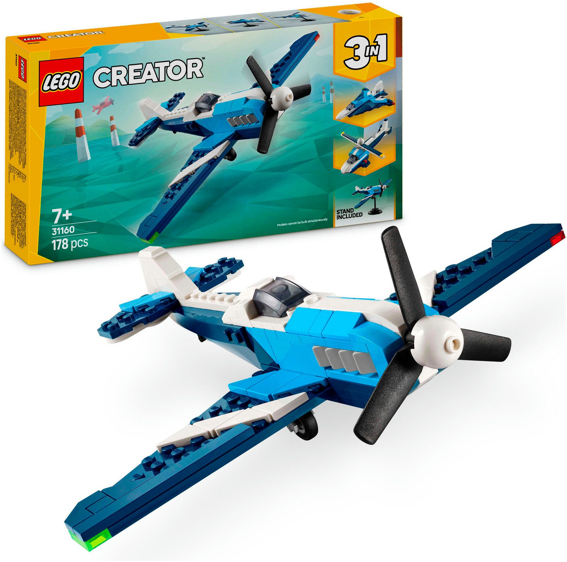 LEGO® Flieger: Rennflugzeug (31160), LEGO Creator Konstruktionsspielsteine, günstig online kaufen