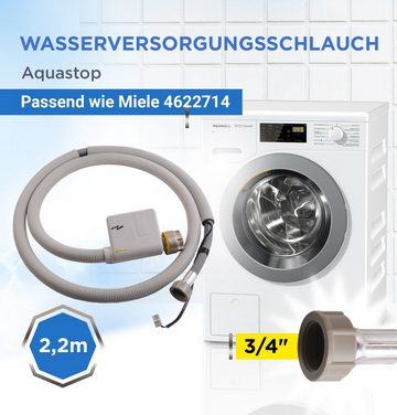 VIOKS Zulaufschlauch Aquastopschlauch Ersatz für Miele 4622714, 2,2 m für Waschmaschine Waschtrockner