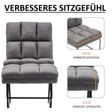 MCombo TV-Sessel MCombo Sessel mit Hocker 0014 / 0016 (Relaxsessel mit Hocker0014/16), Relaxsessel für Wohnzimmer, moderner Fernsehsessel Loungesessel Stuhl