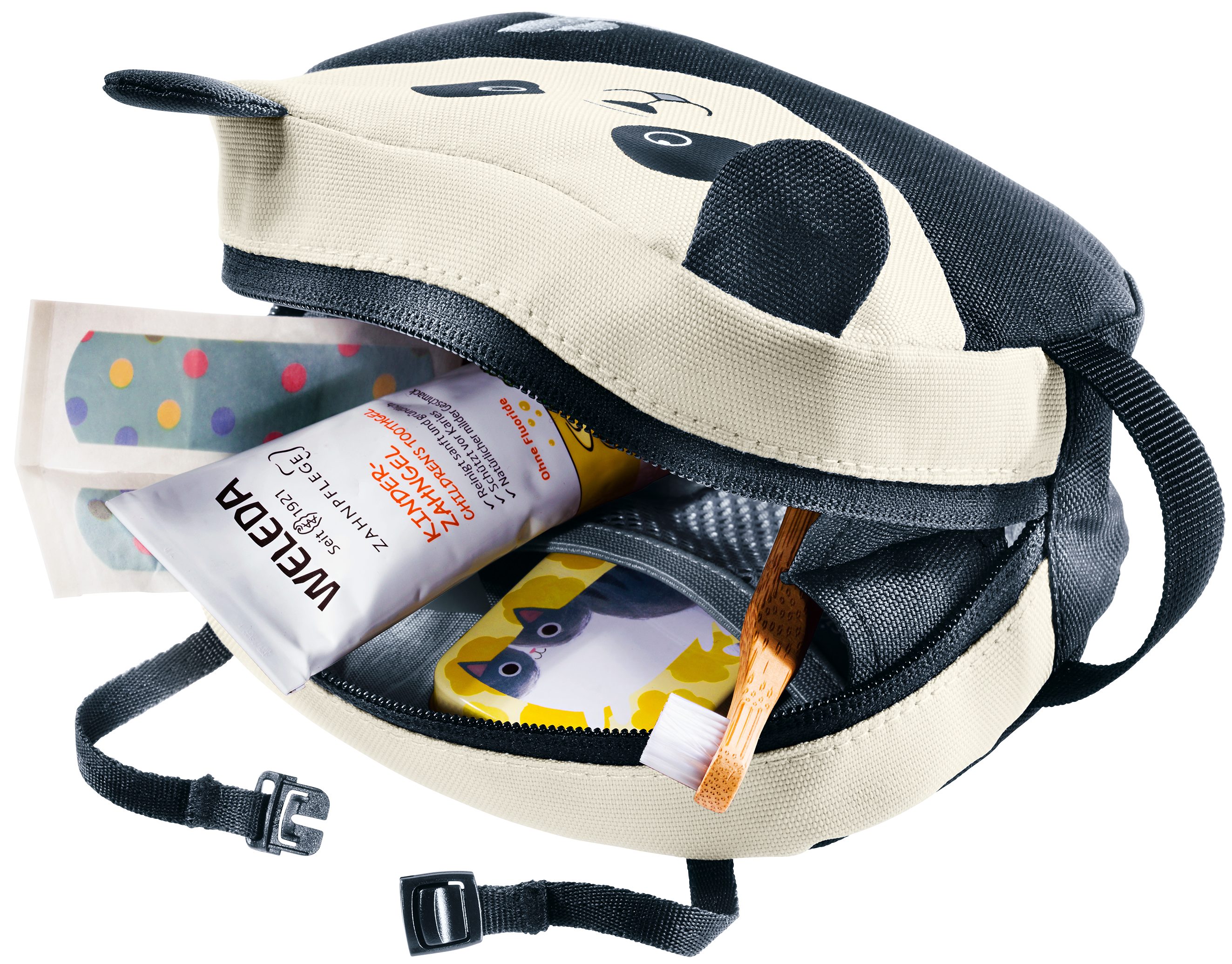 deuter Kulturbeutel WASH BAG KIDS, für Kinder, mit wunderschönem Tier-Aufdruck