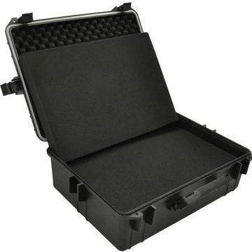 vidaXL Werkzeugbox Transportkoffer Schwarz mit Schaumstoff 35 L Fassungsvermögen