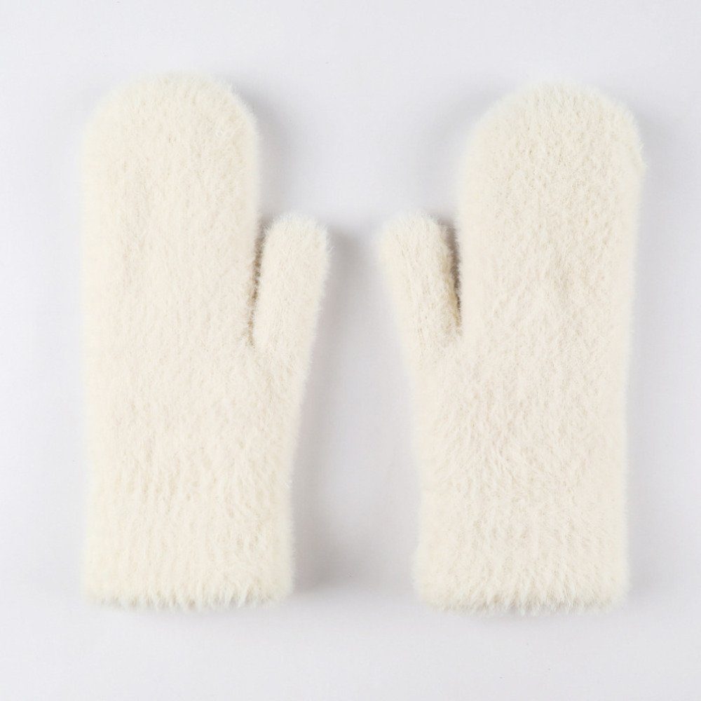 Weiß Fleecehandschuhe Handschuhe modische, Verdickte, Union warme wasserdichte, Reisen