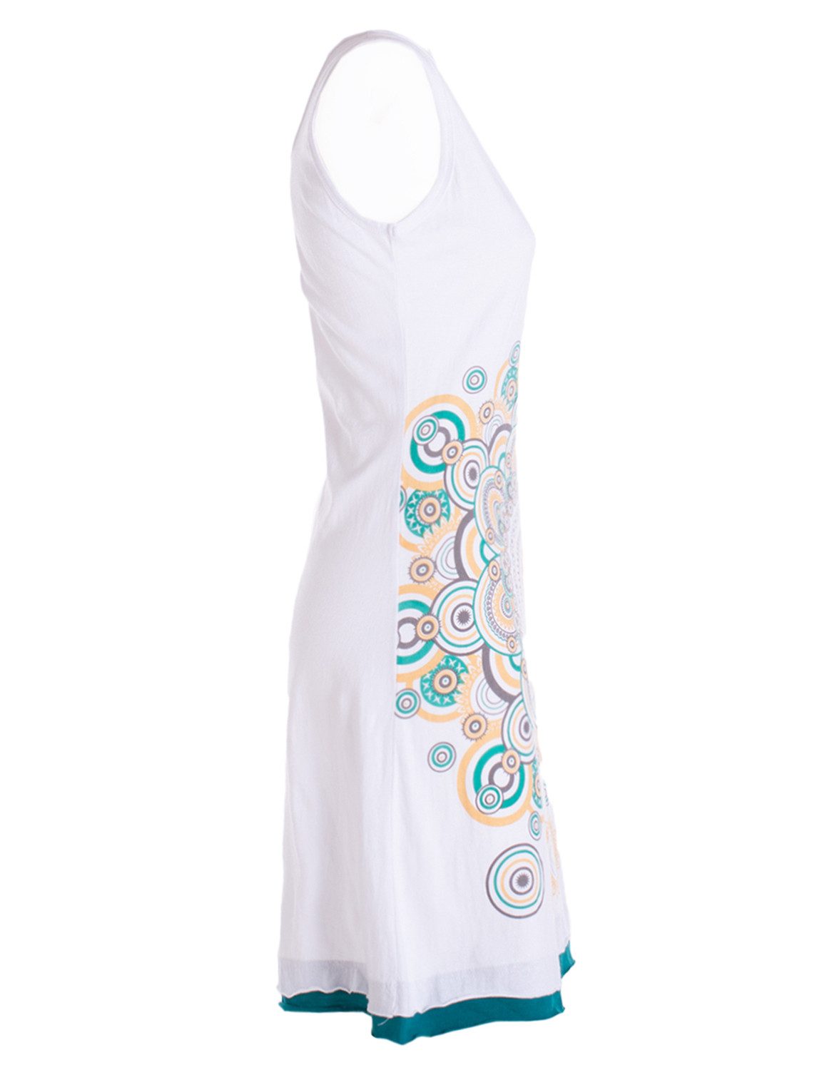 Vishes Sommerkleid Trägerkleid Hippie Mandala Print Baumwolle Alternative Mode, Boho, Hippie, Ethno, Festival
