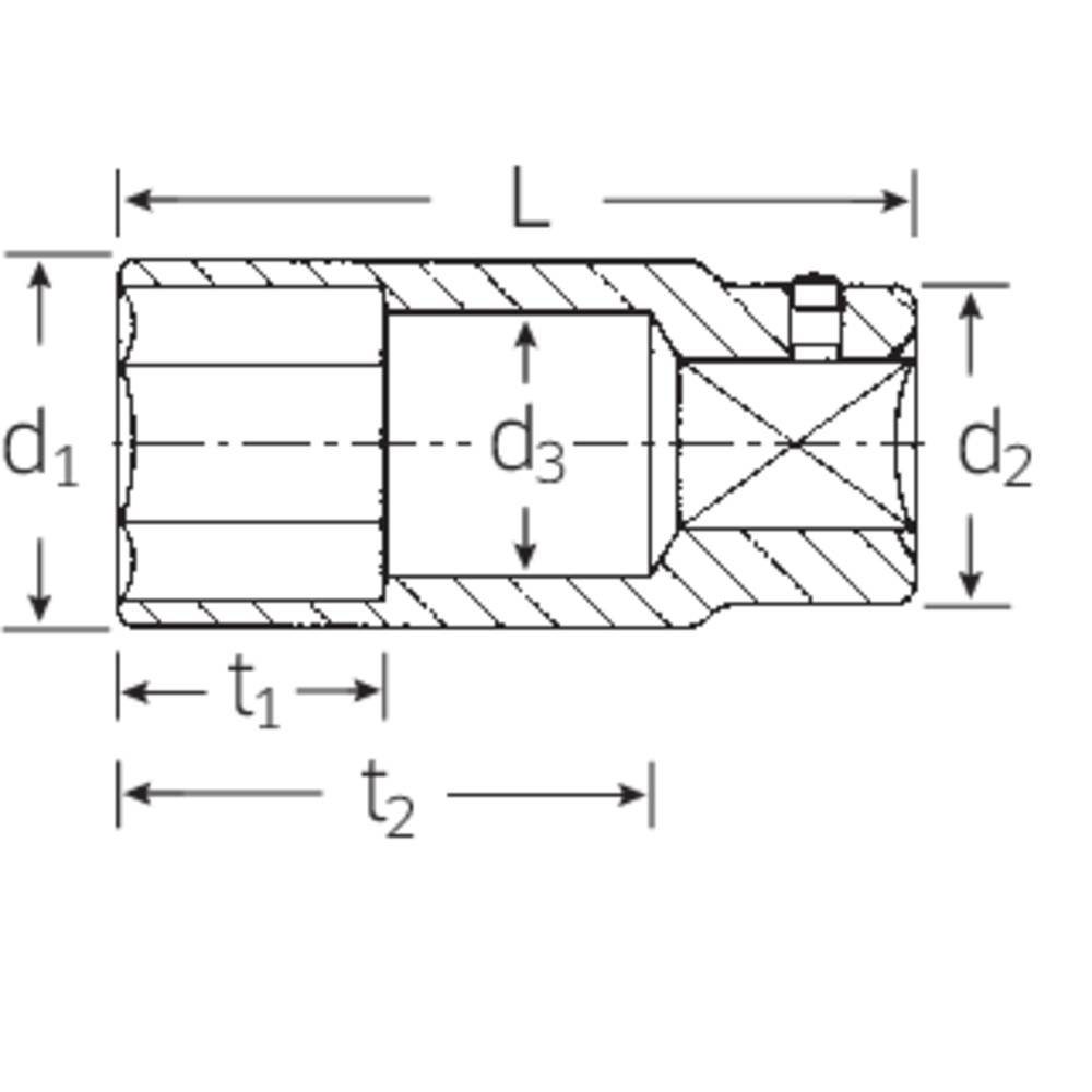 Stahlwille Steckschlüssel Steckschlüsseleinsatz 3/4″ 41 mm