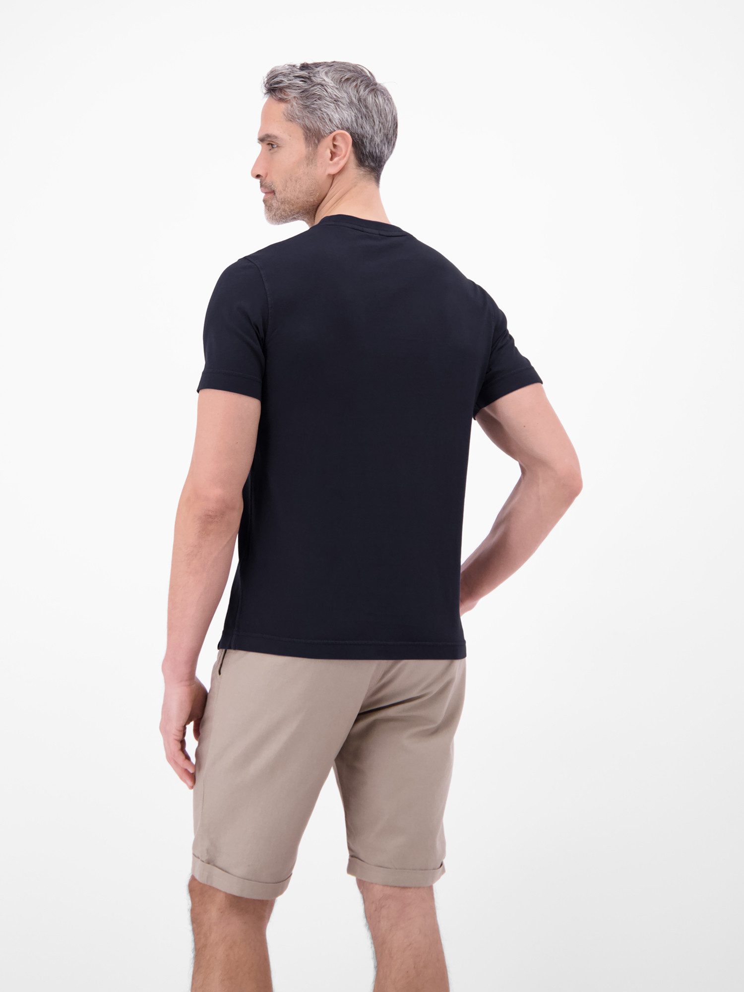 LERROS T-Shirt T-Shirt mit O-Neck und Brusttasche