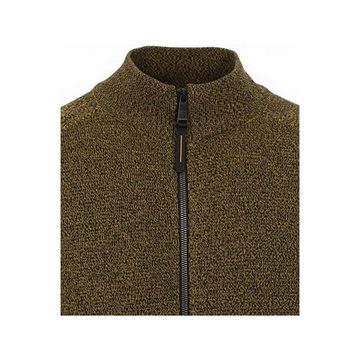 VENTI V-Ausschnitt-Pullover gelb passform textil (1-tlg)