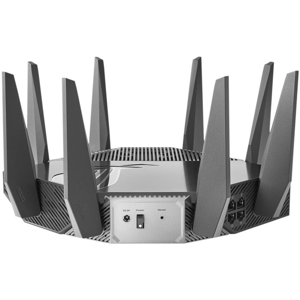 Asus ROG Rapture GT-AXE11000 WLAN-Router, Tri-Band, Wi-Fi 6E, 6GHz-Band, 2.5G WAN/LAN-Port, AiMesh, PS5-kompatibel, für Gaming