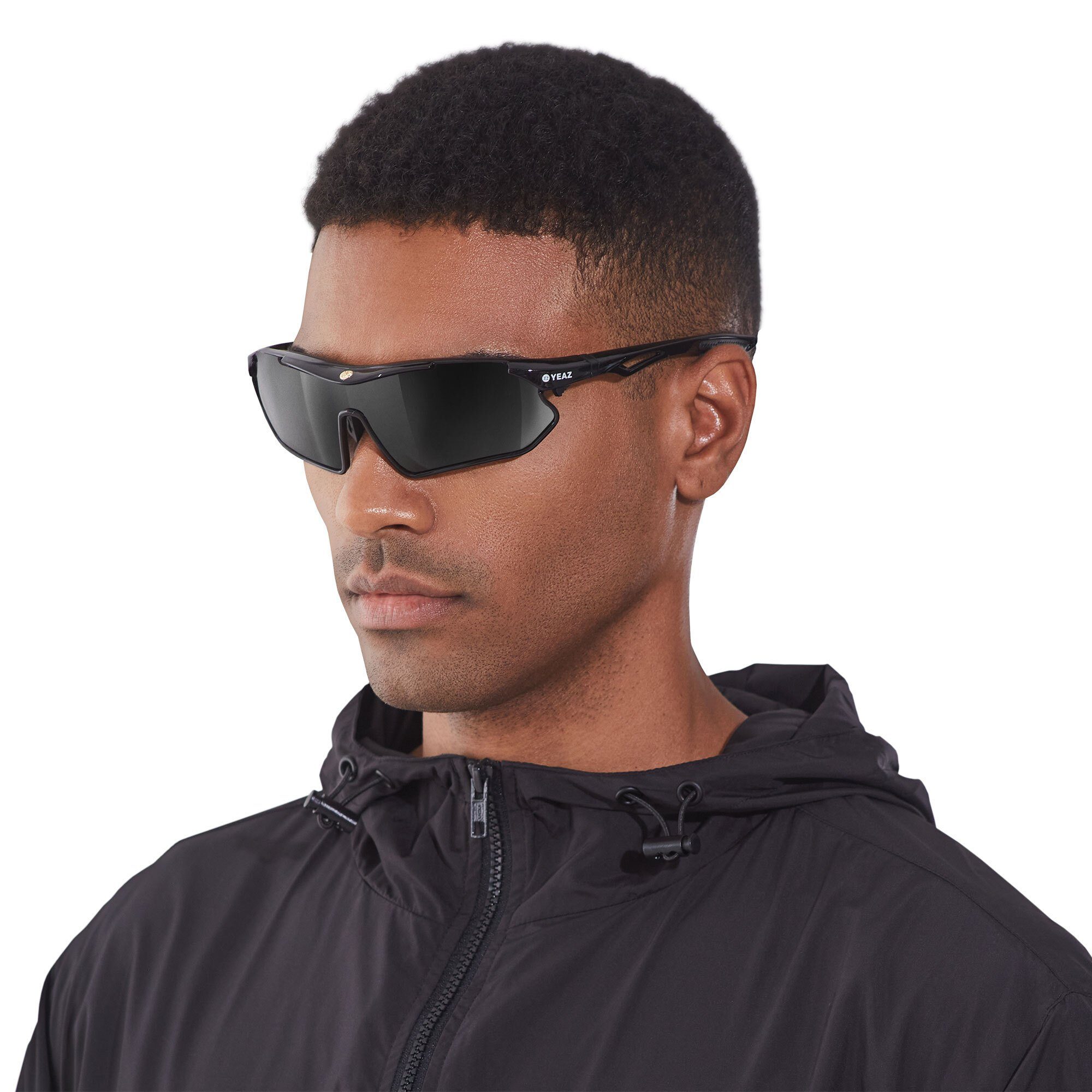 schwarz/polarisiert, schwarz/polarisiert sport-sonnenbrille SUNRAY Sport-Sonnenbrille Sportbrille YEAZ