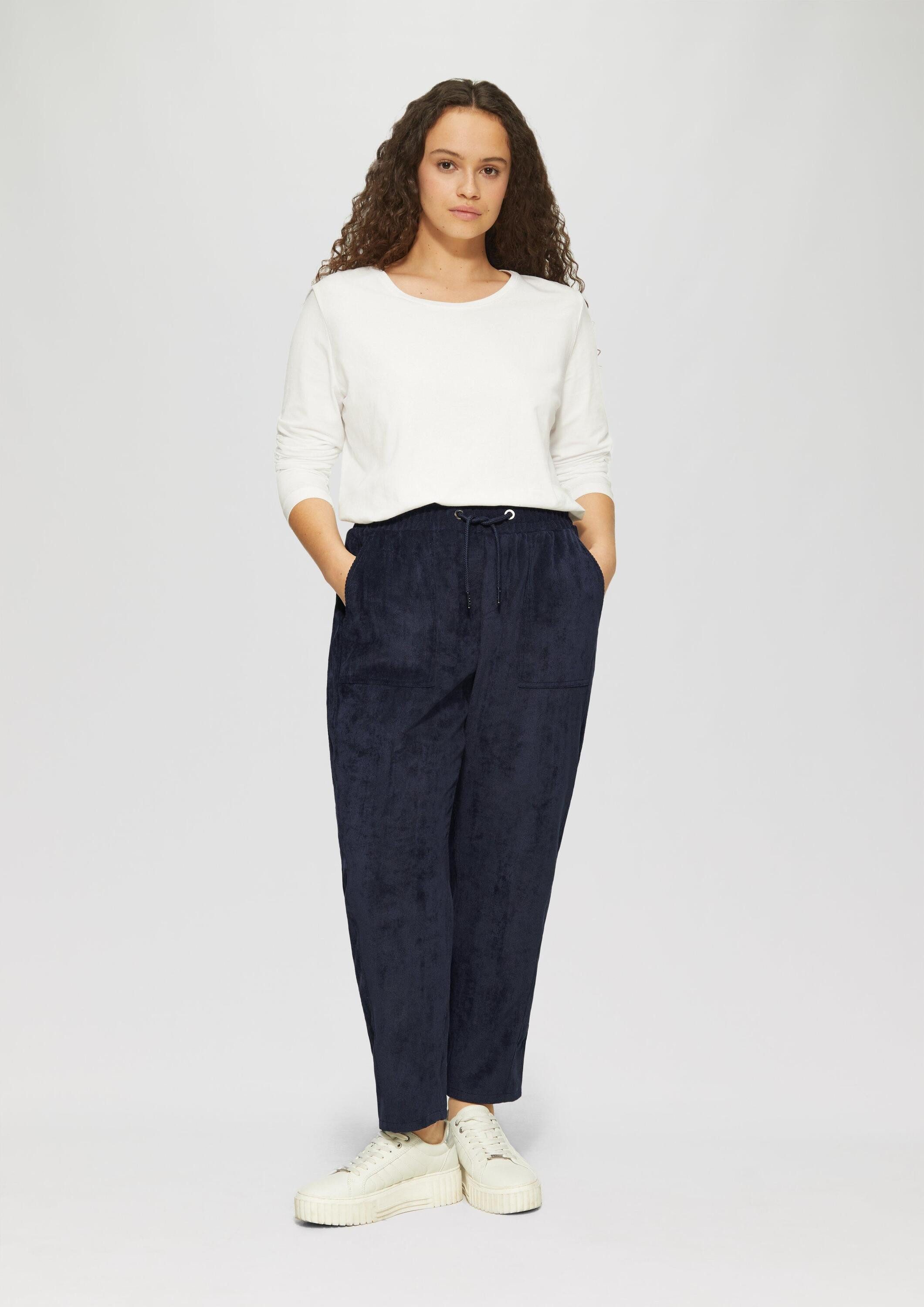 s.Oliver 7/8-Hose Hose Jogpants aus Feincord mit Elastikbund – Bild 5 von 5
