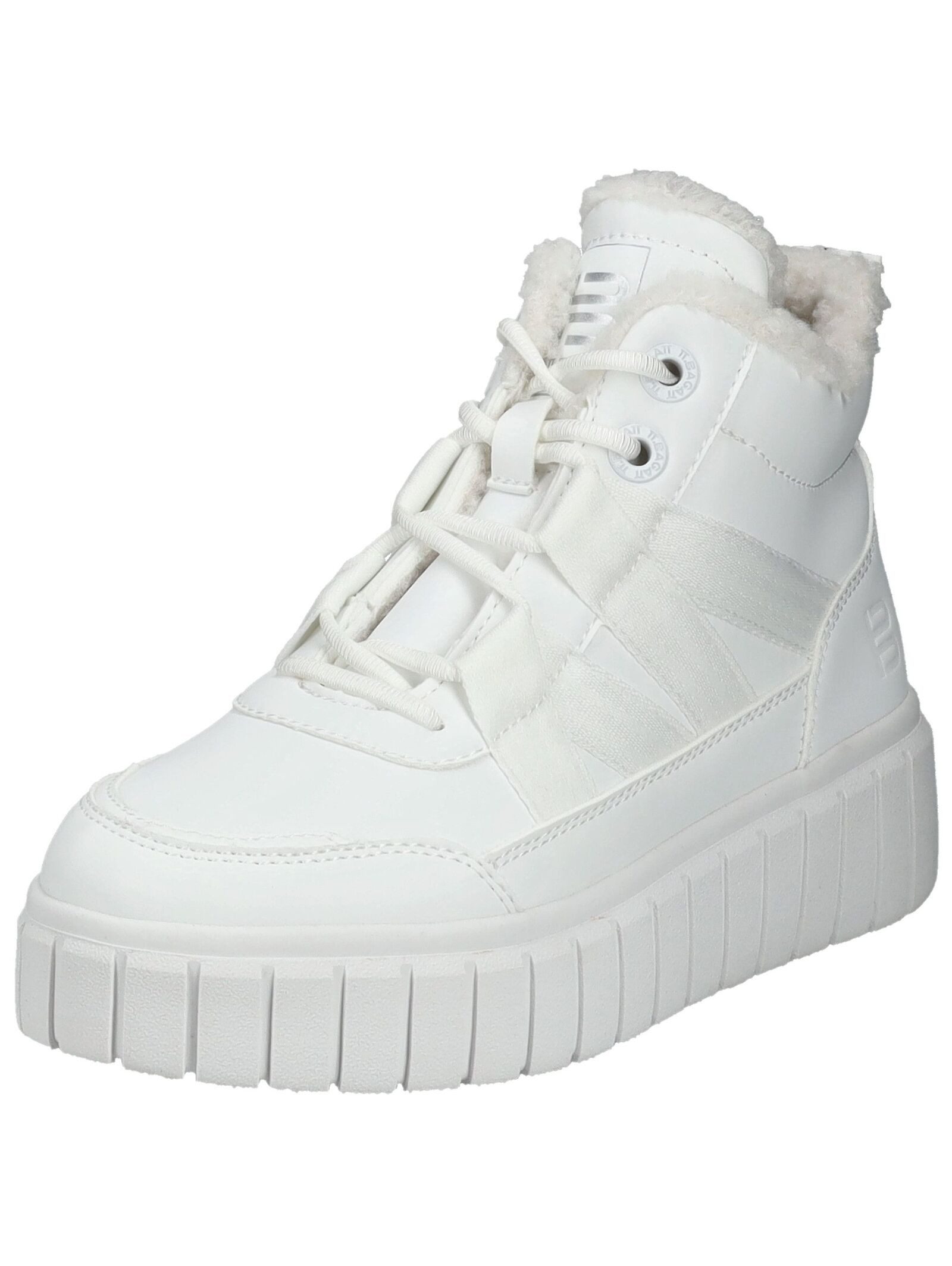 Stiefelette Lederimitat . Schnürstiefelette