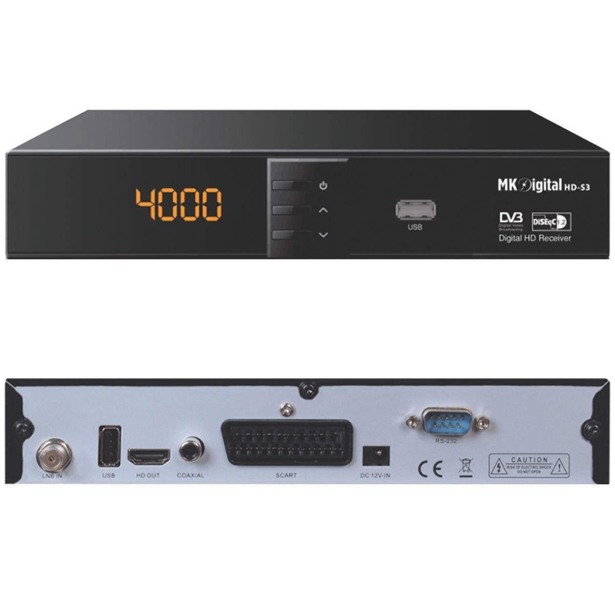 MK-Digital HD-S3 Astra-Hotbird-Türksat vorprogrammiert Full HD Satellitenreceiver