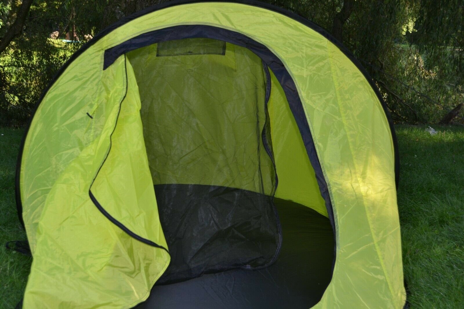 Defactoshop Wurfzelt Wurf Zelt Sekundenzelt 20 Campingzelt inkl. Diverse Pop Tent Personen: kiwi Seile, & Up Outdoor Herringe 2-3 245x145x110cm Farben Person