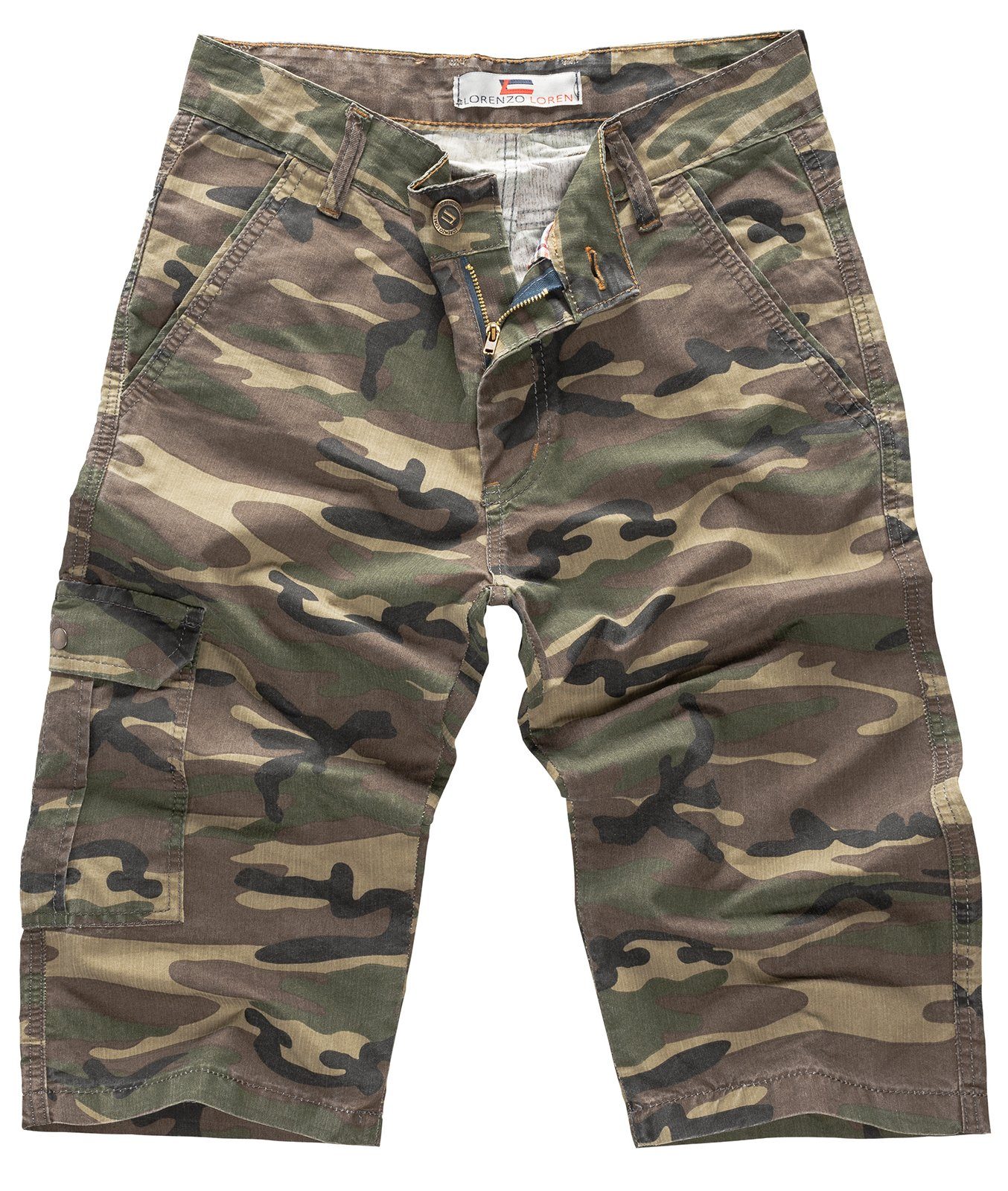 Lorenzo Loren Cargoshorts Herren Shorts Cargoshorts Camouflage LL-390